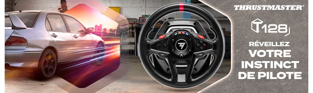 Volant + Pédalier THRUSTMASTER T128 PS5/PS4/PC