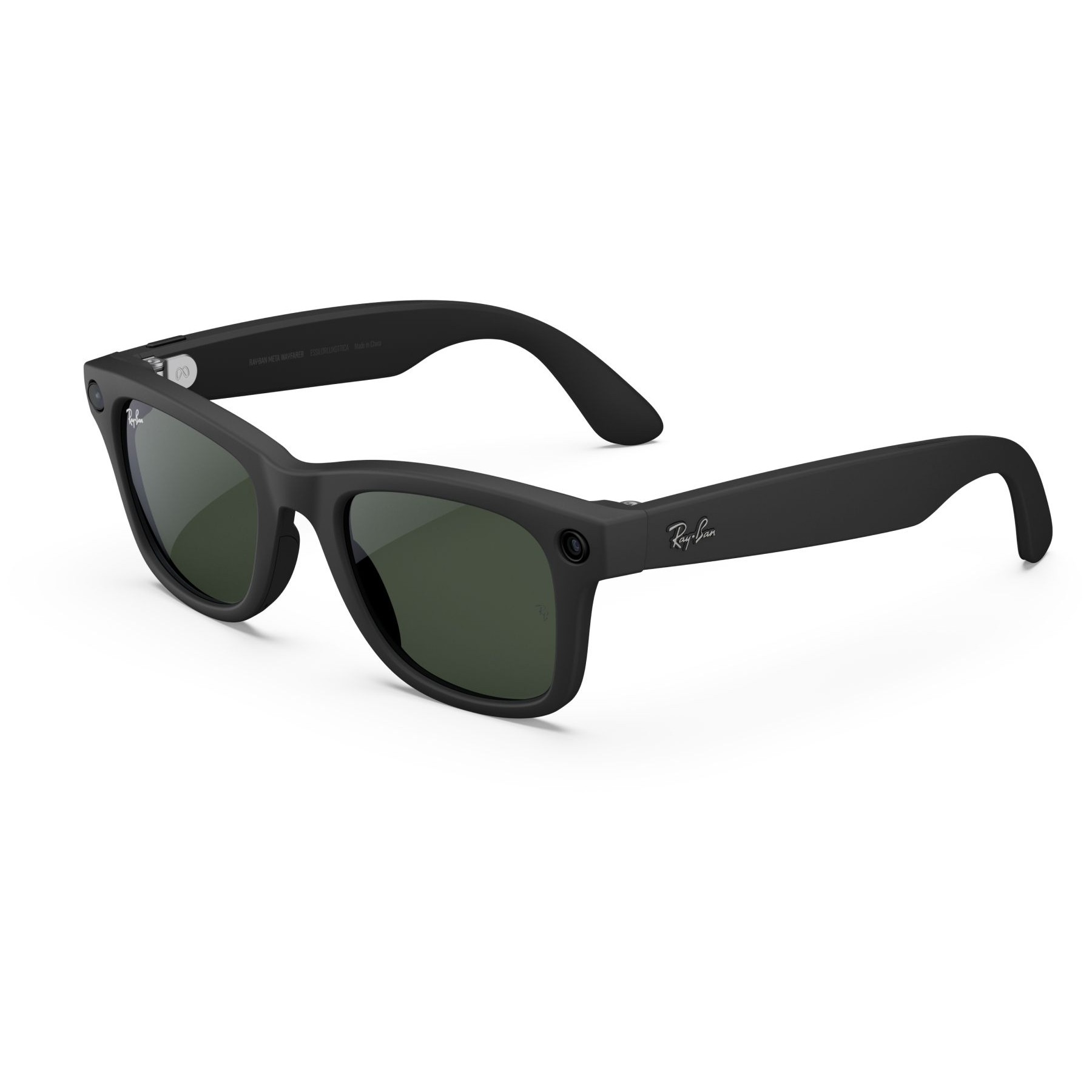 Lunettes connectées META Ray-Ban Wayfarer (Gen 1), Noir Mat, Transitions® Transparent/Vert Graphite