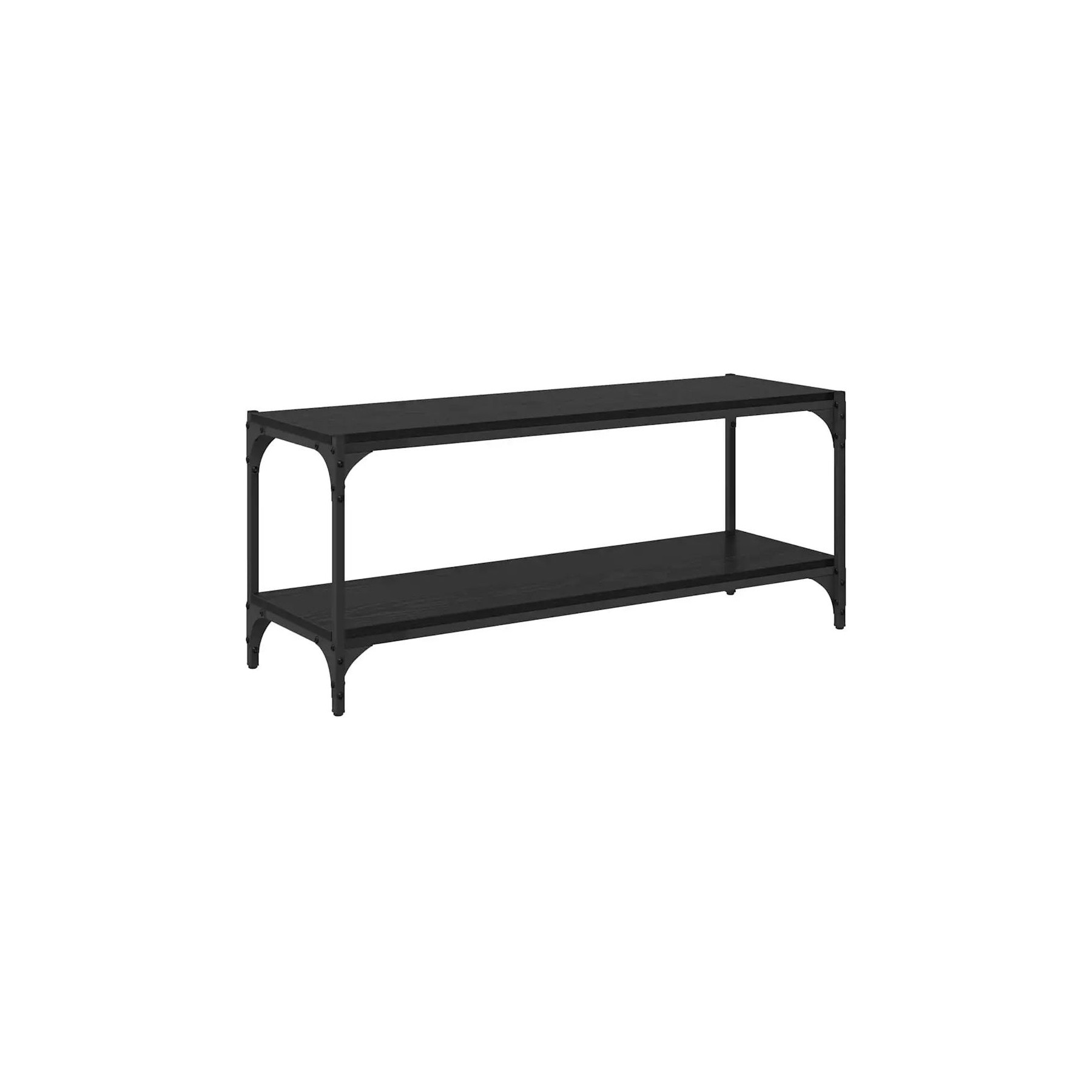 Meuble TV HELLOSHOP26 Meuble TV rectangulaire style rustique g