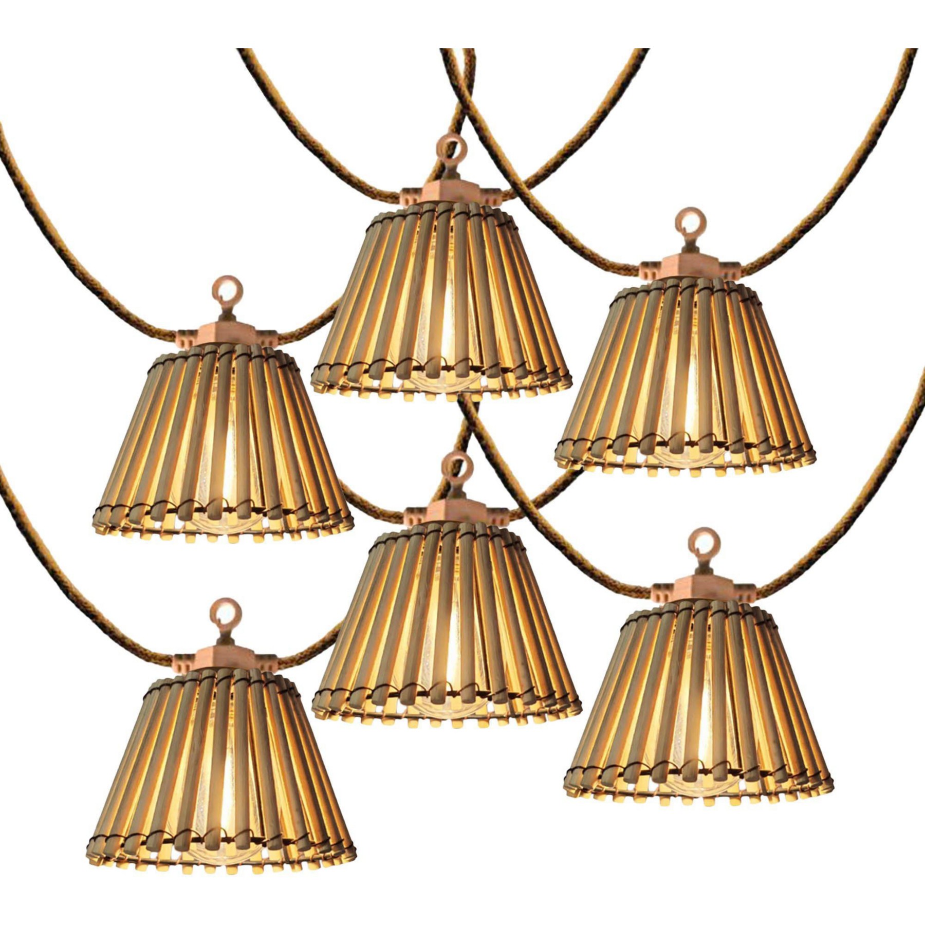 Guirlande lumineuse extérieur LUMISKY Guirlande solaire NATURA HYBRID 20 ampou