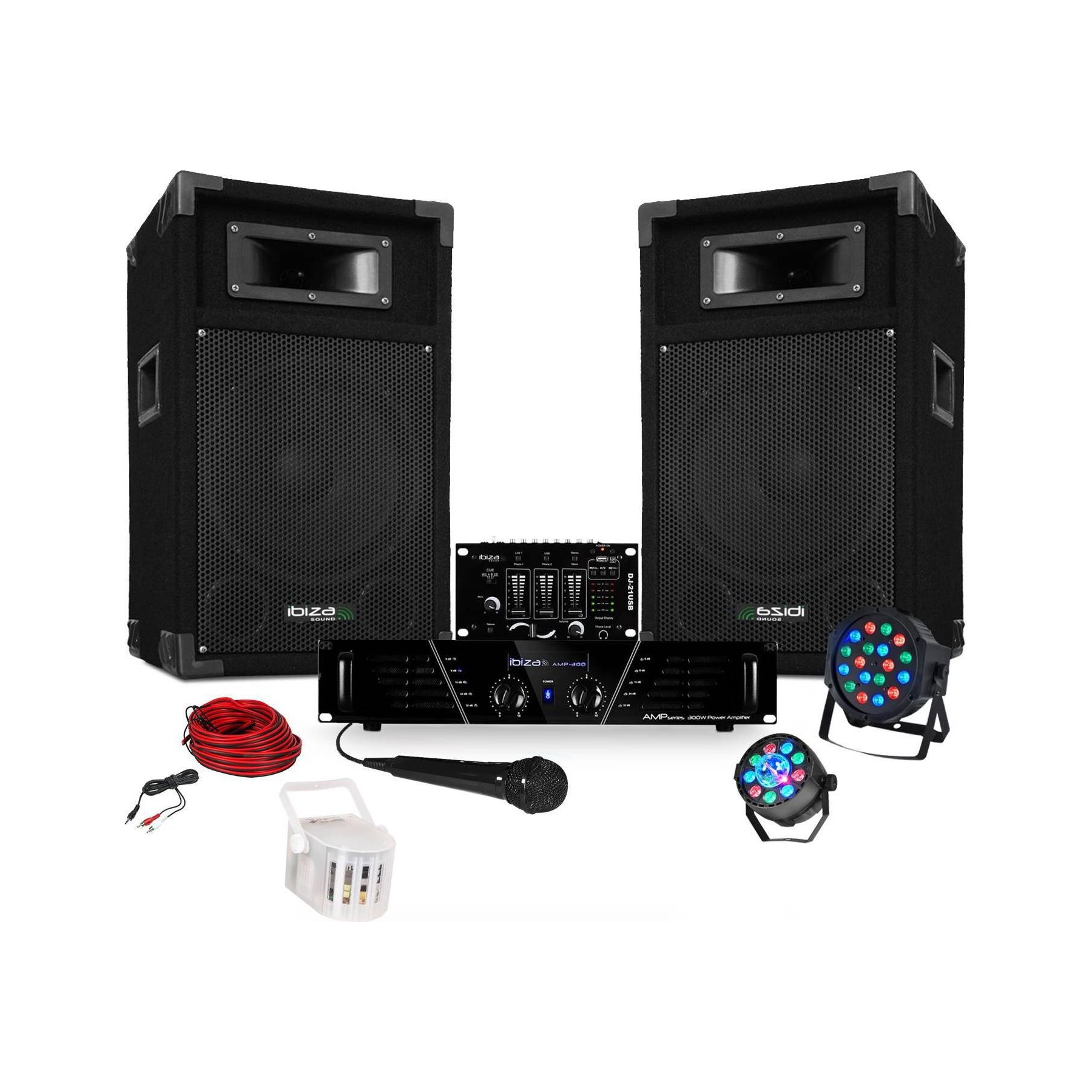 Pack sono IBIZA Pack Sono ampli + enceintes 500W + Table
