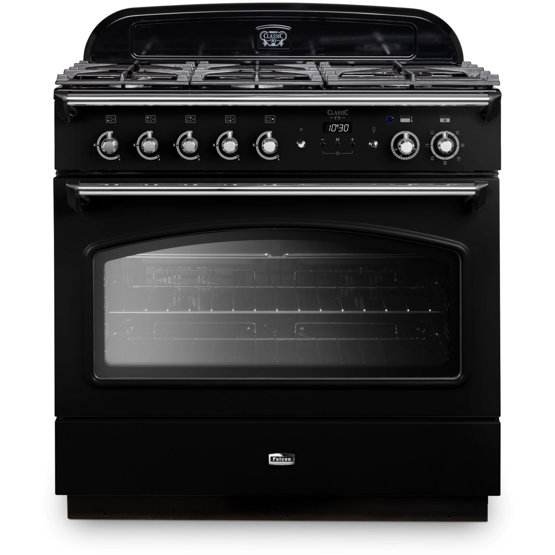 Piano de cuisson gaz FALCON CLASSIC FX  TAB GAZ 90 CM NOIR CHROME
