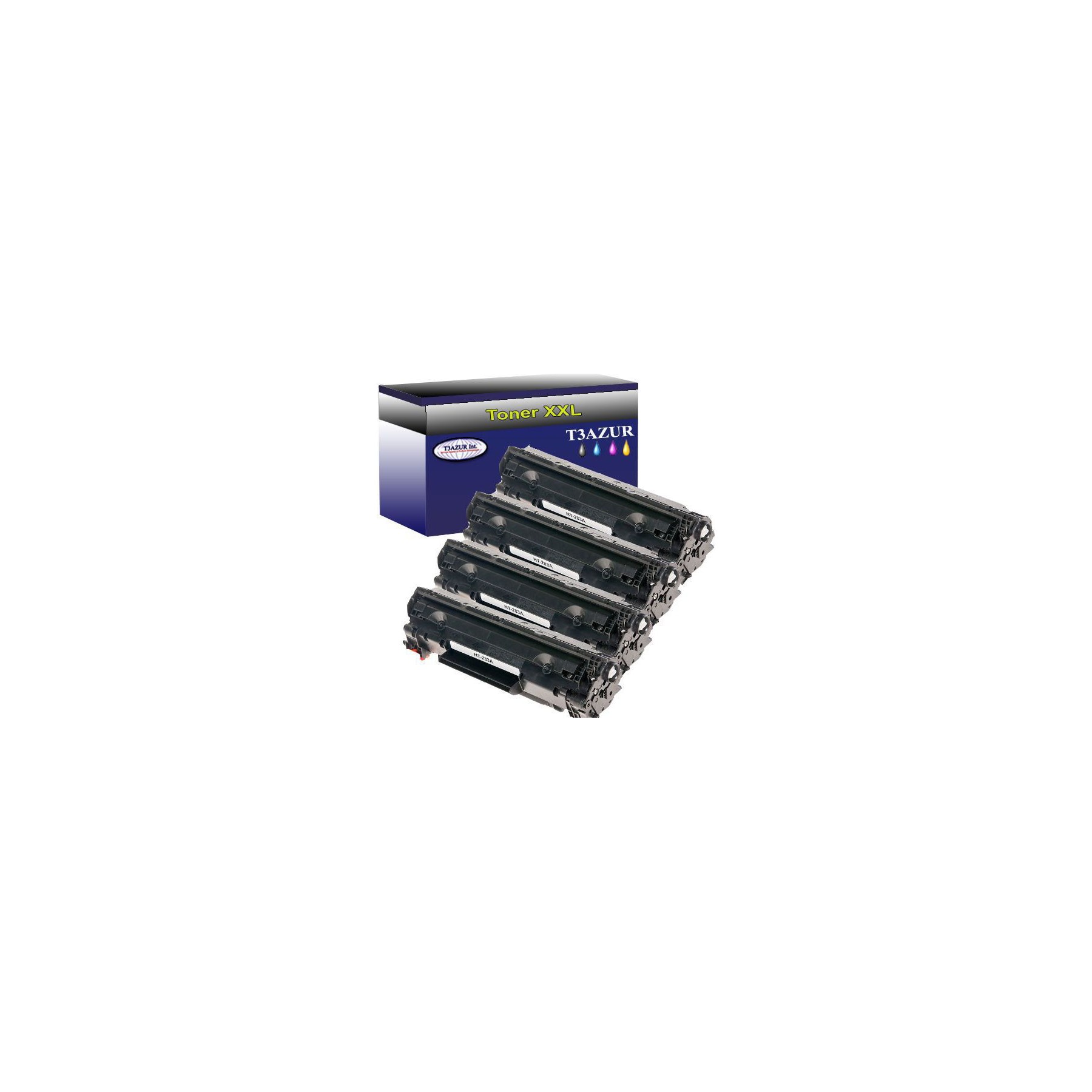 Toner T3AZUR remplace HP CF283A (83A) Noir