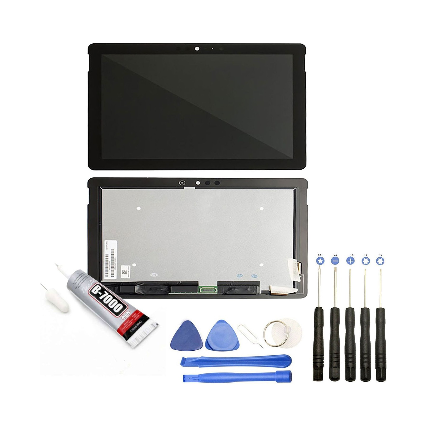 VISIODIRECT Vitre+Lcd pour Surface GO 2 black 1927