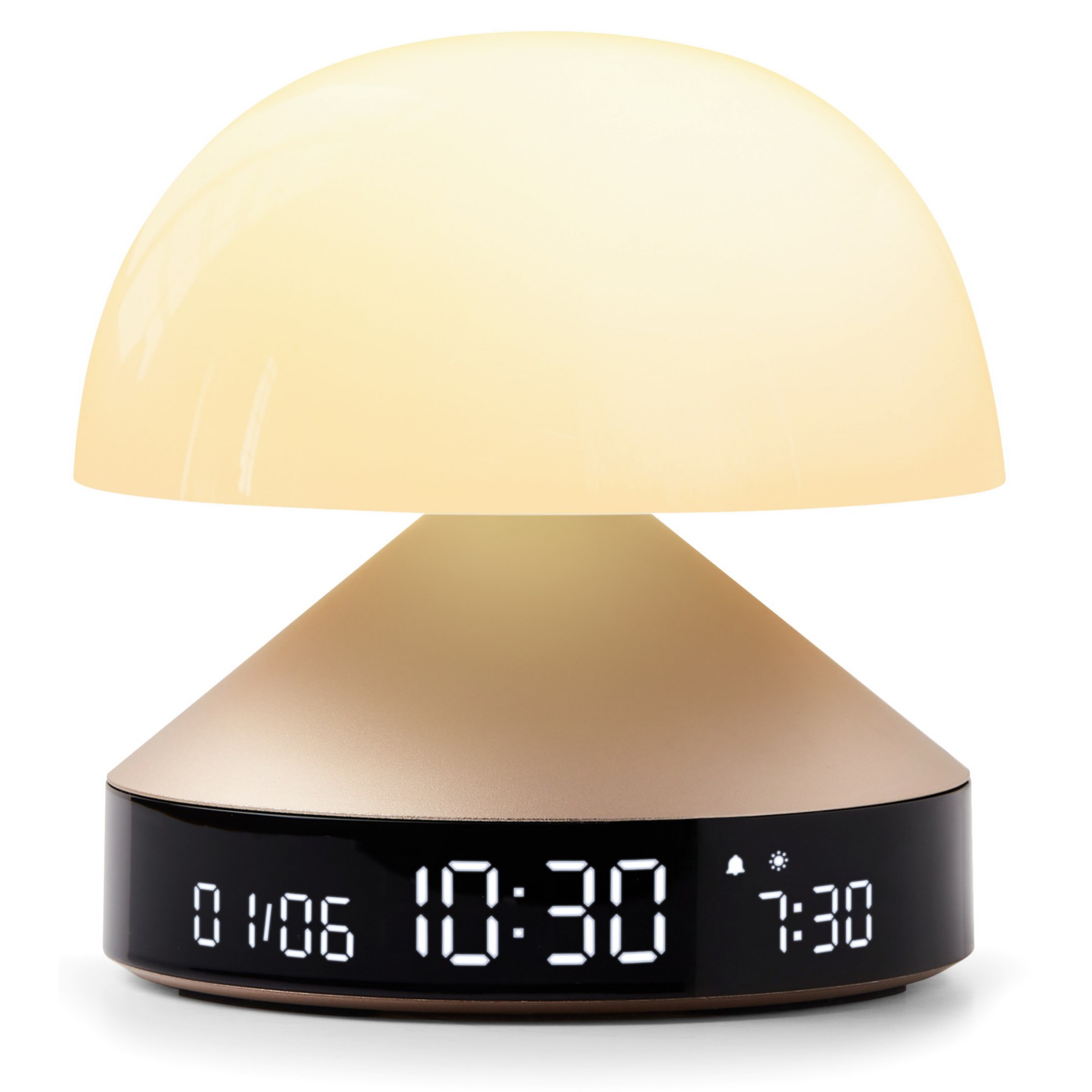 Réveil LEXON Mina Sunrise Simulateur d'aube Or