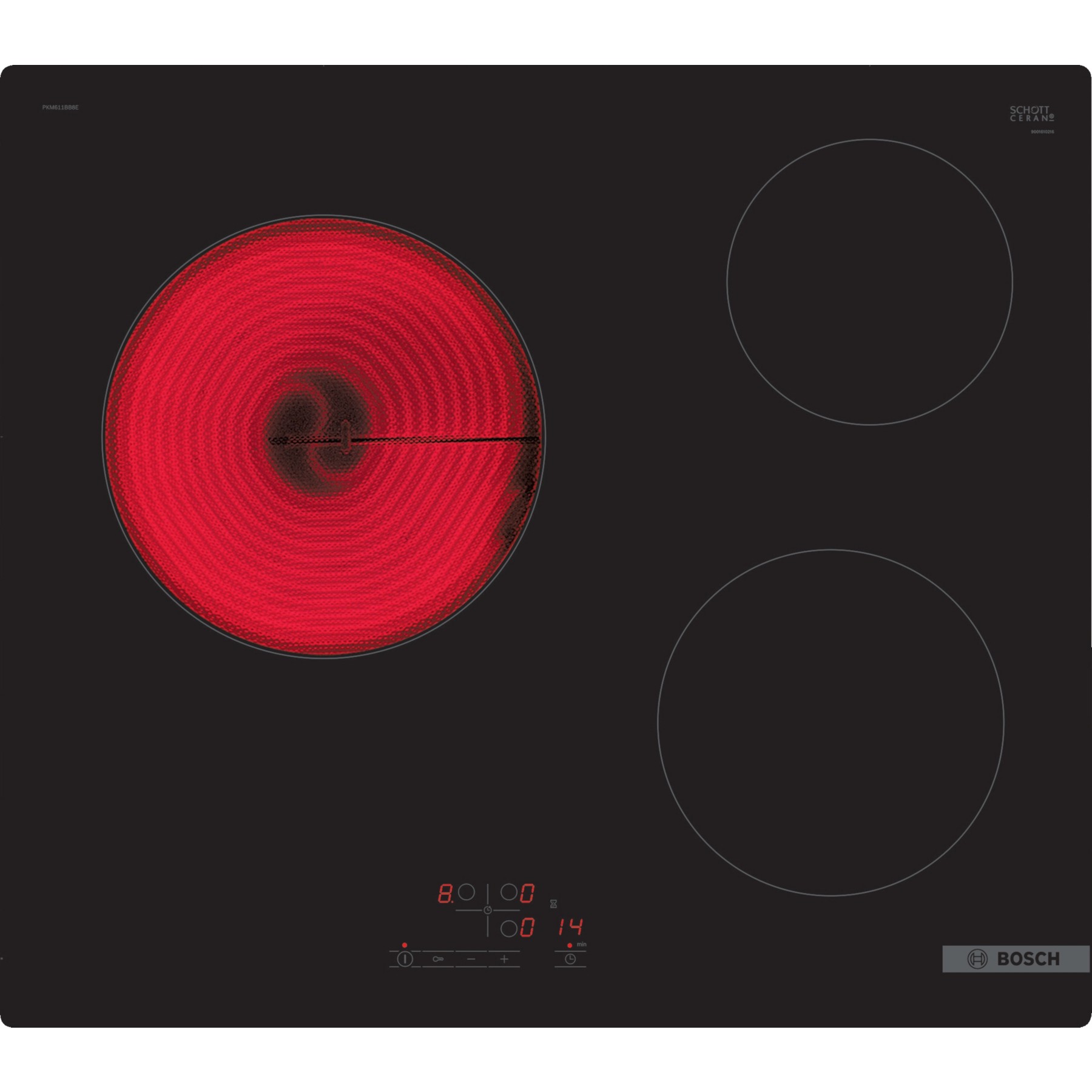 Plaque vitrocéramique BOSCH PKM611BB8E