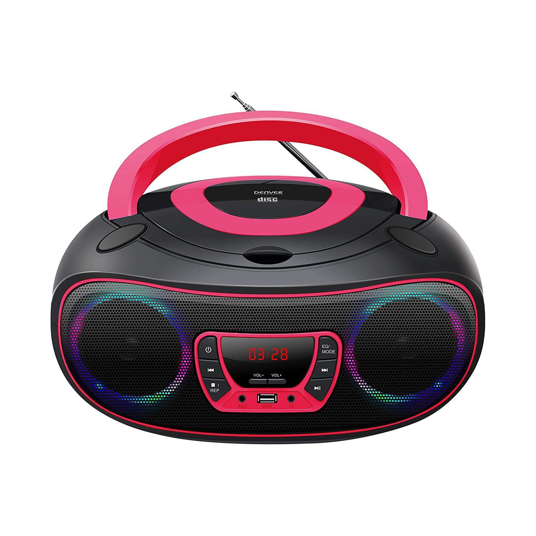 Lecteur CD DENVER Denver TCL-212BT PINK Lecteur de CD Port