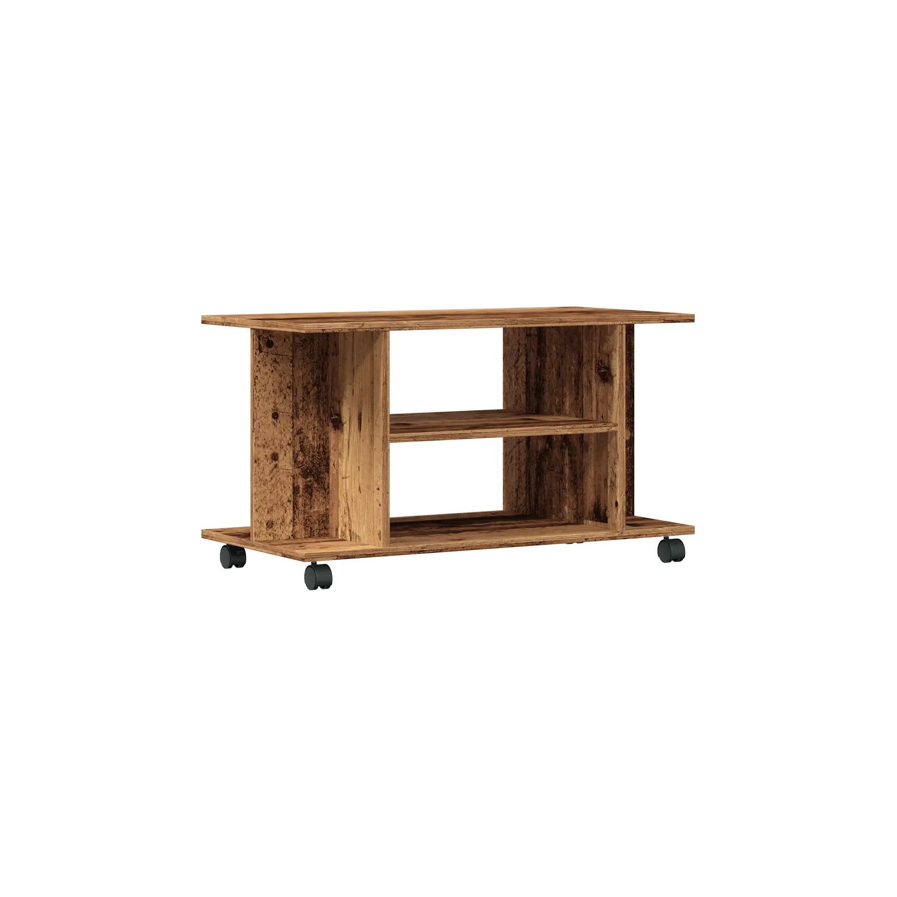 Meuble TV HELLOSHOP26 Meuble TV avec roulettes pratique et rob