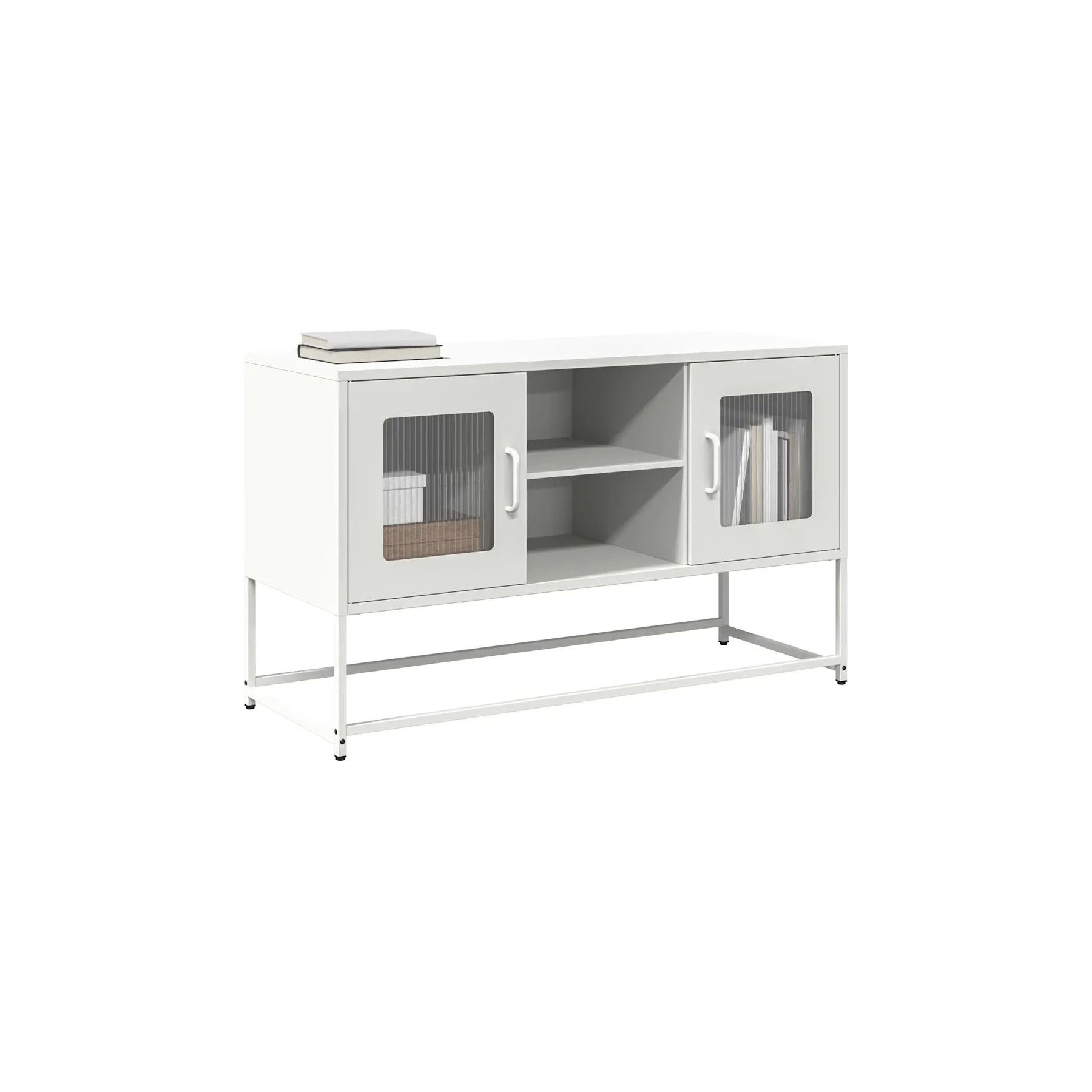 Meuble TV HELLOSHOP26 Meuble TV moderne avec rangement 100,5 x