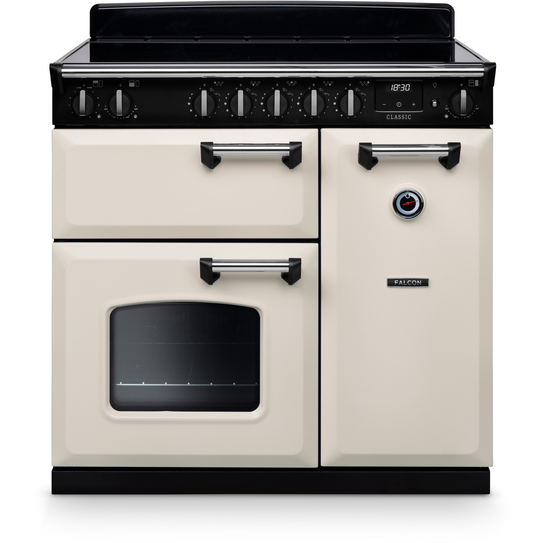 Piano de cuisson induction FALCON NGC TAB IND 90 CM CREME PASTEL CHROME