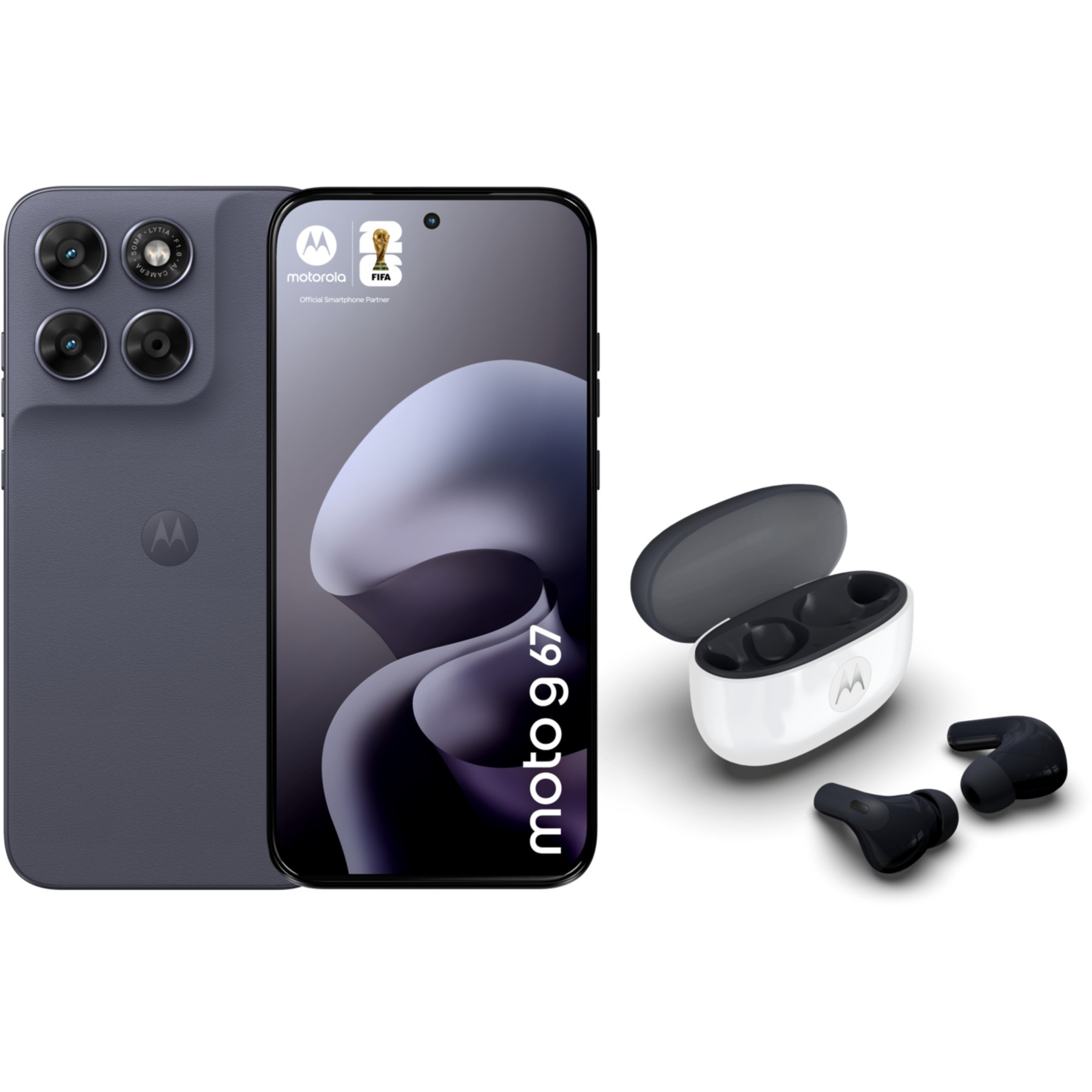 Smartphone MOTOROLA Pack G67 256Go + Motorola Buds 2