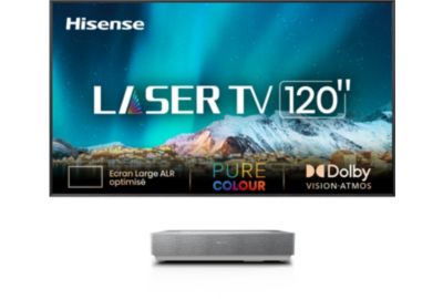 Vidéoprojecteur home cinéma HISENSE 120L5HA Laser TV + écran ALR FRESNEL