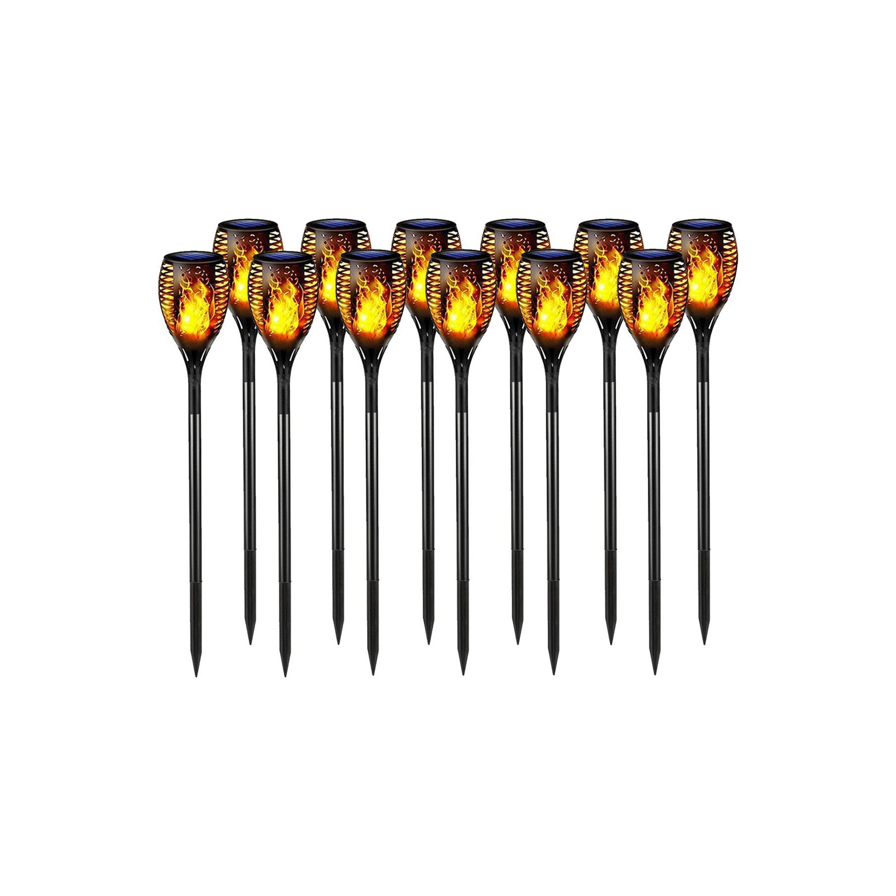 Lampe LED VISIODIRECT 12Torche Etanche Lampe LED effet Flammes