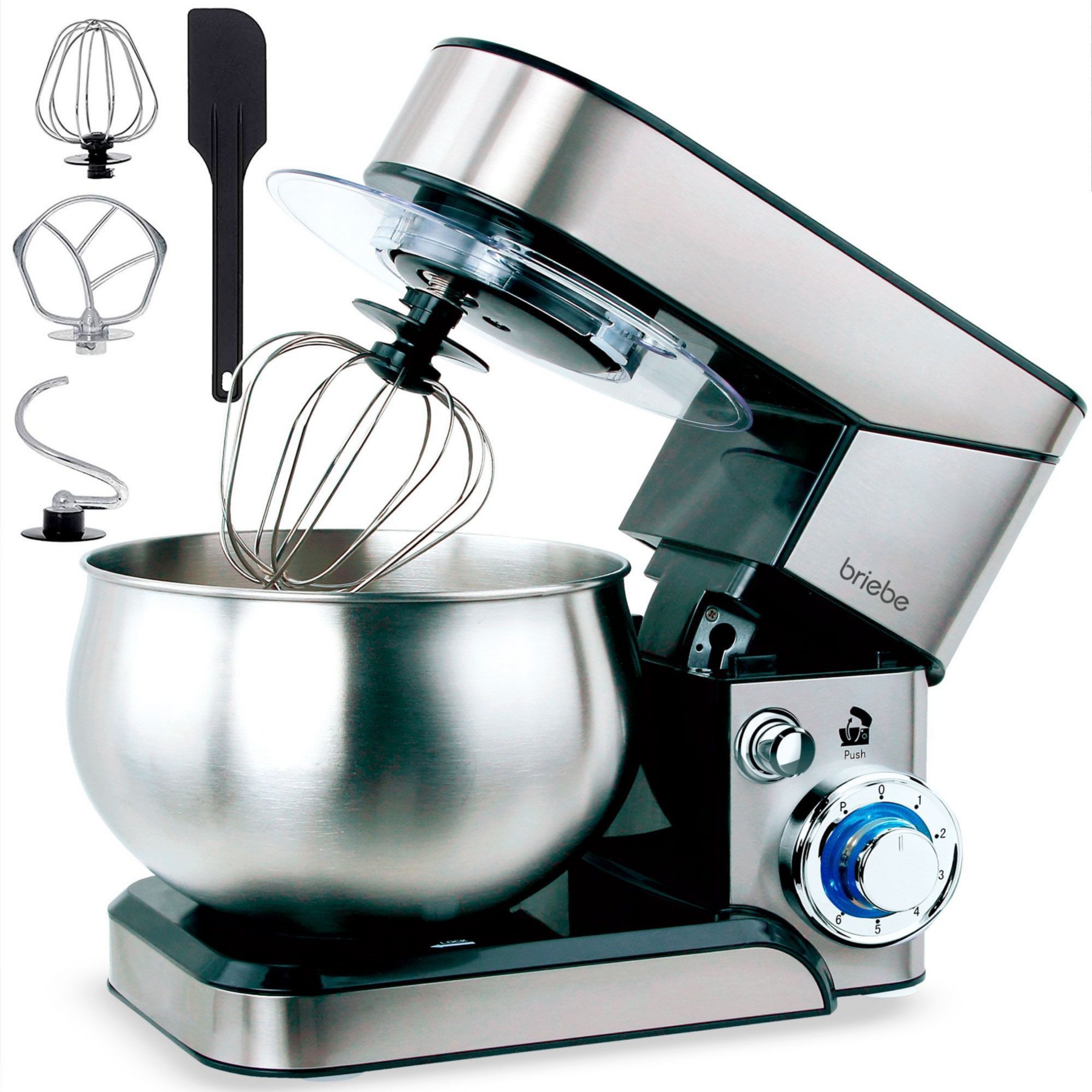 Robot pâtissier BRIEBE Boulangerie Cuisine KM1114 5L 6 Vitesses