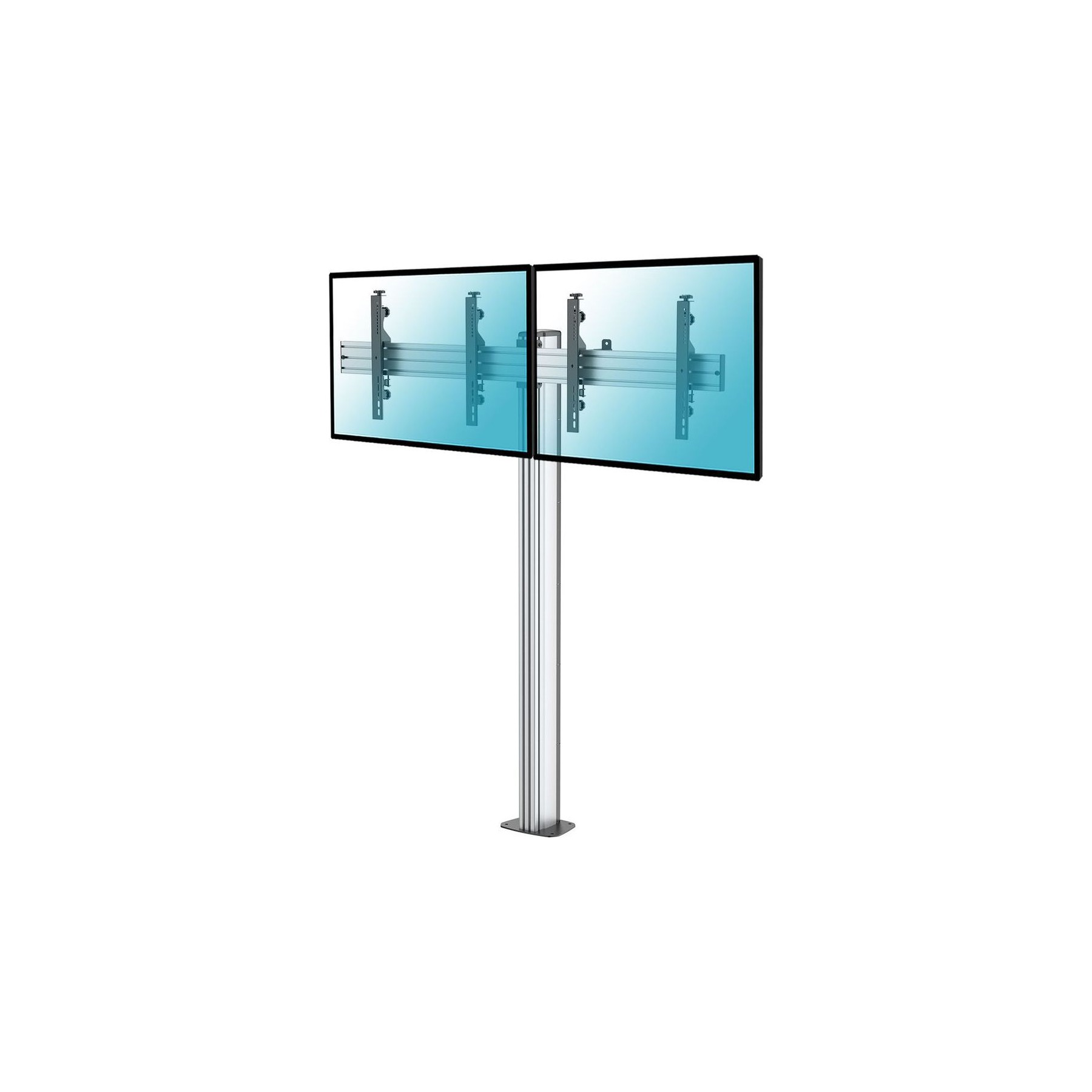 Pied TV KIMEX Support sur pied 2 écrans TV 43" - 49"