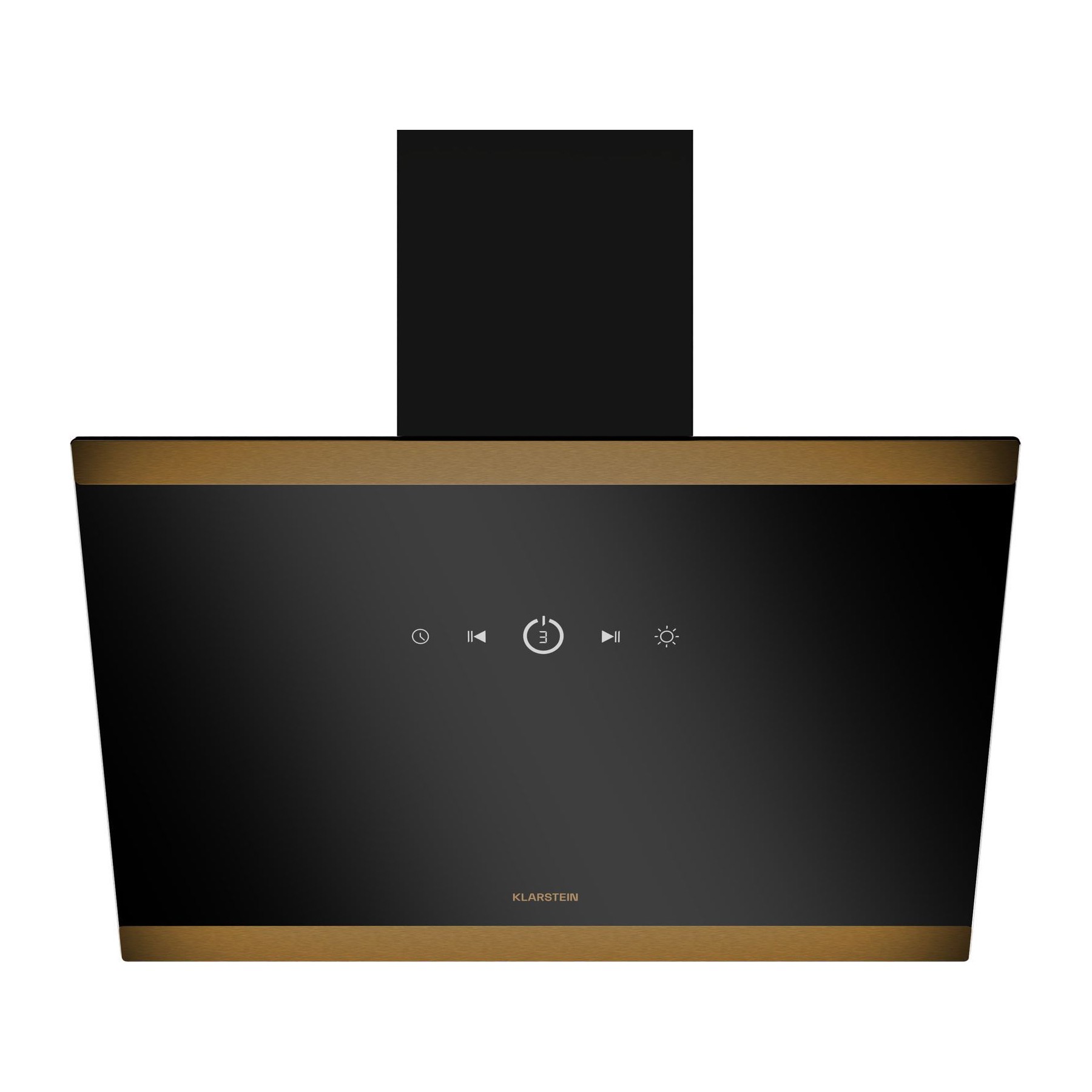 Hotte décorative murale inclinée KLARSTEIN FlashLine 60cm 524 m³/h 100 W A++ Noir