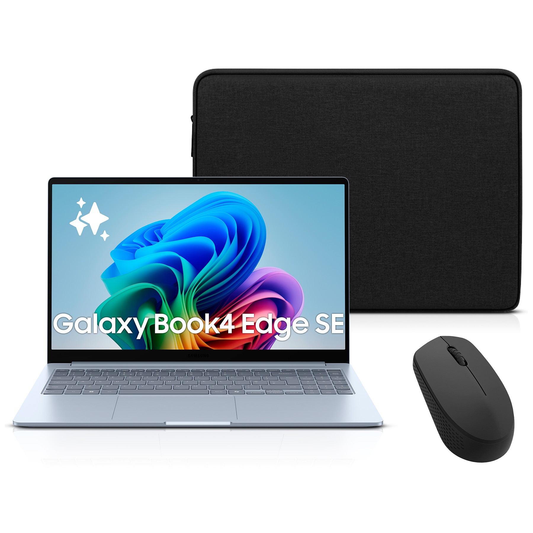 Ordinateur portable SAMSUNG Galaxy Book 4 Edge SE 15.6' 15,6" Snapdragon X 16 Go RAM LPDDR5x SSD 256 Go (souris incluse)