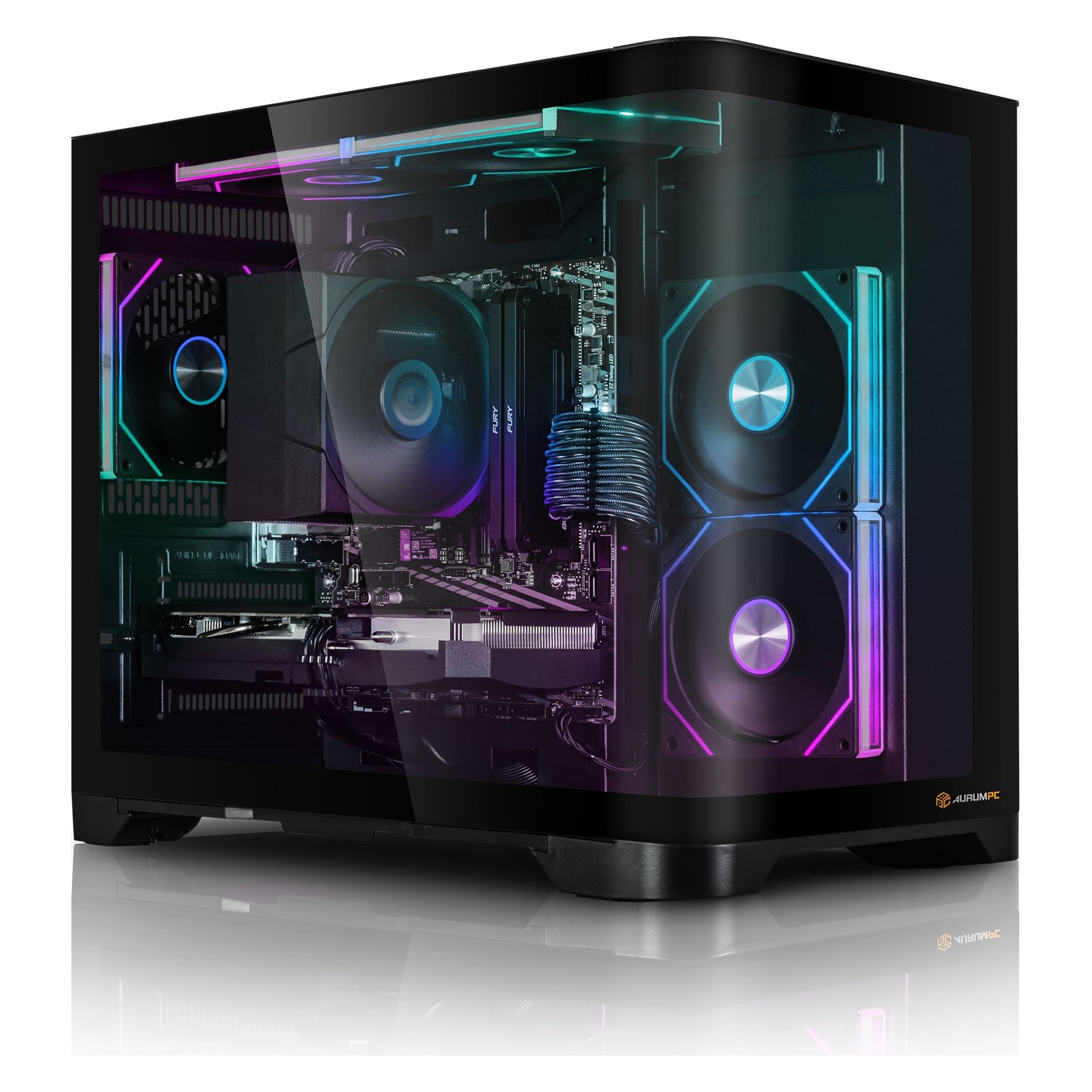 PC Gamer AURUMPC R5 5600X+RX9060XT 16G+16Go RAM+Win11