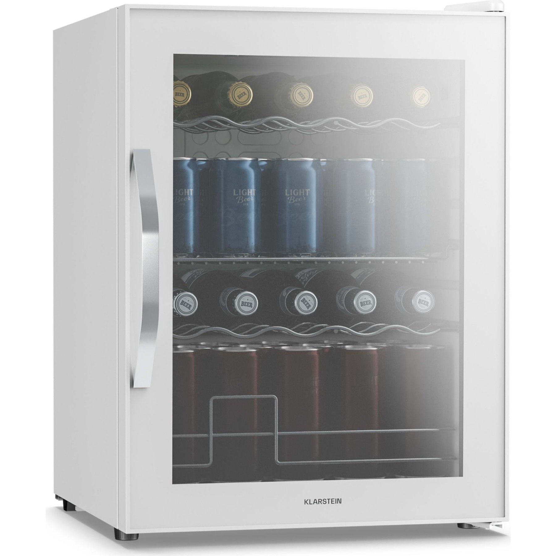 Mini réfrigérateur KLARSTEIN Beersafe porte miroir 64x48cm 60L Blanc