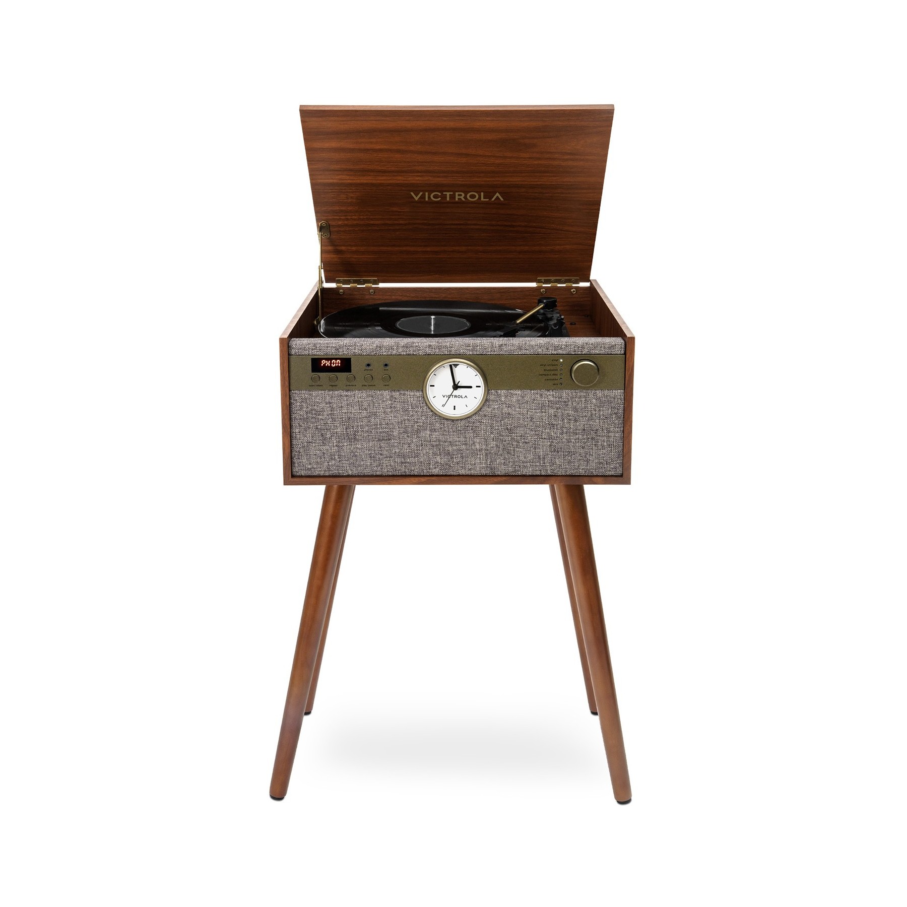 Platine vinyle VICTROLA VTA-835 Pieds Noyer