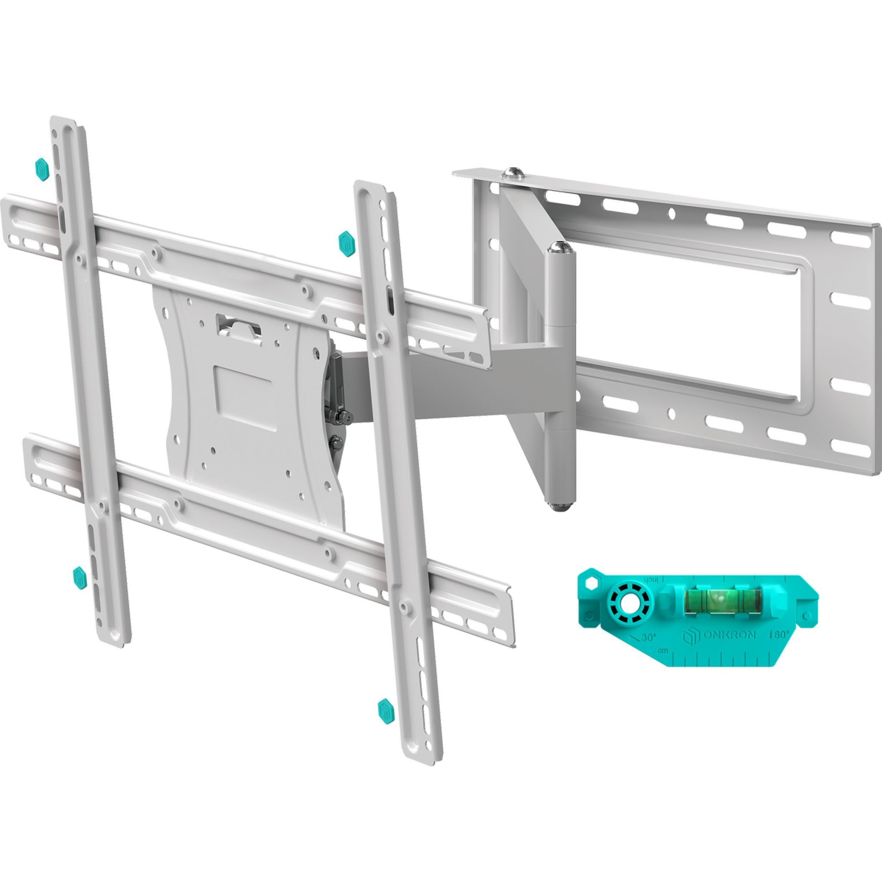 Support mural TV ONKRON Orientable 40"–75", 68 kg, M7L-W Blanc