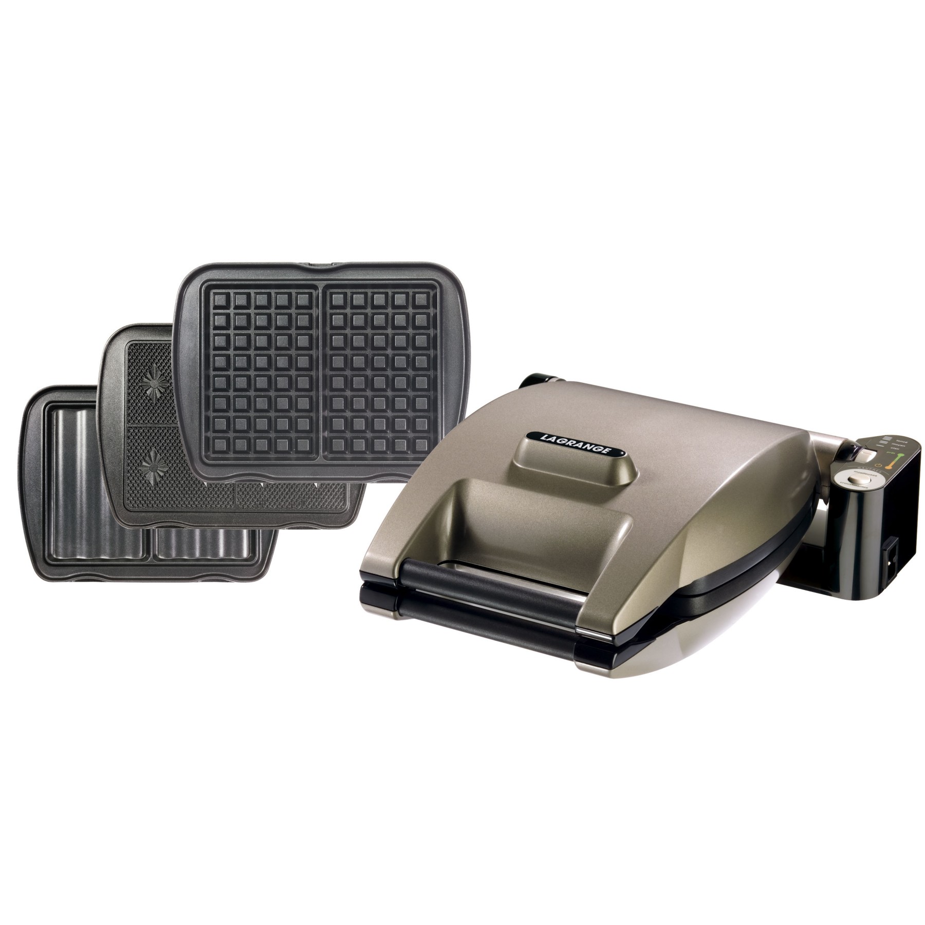 Croque, gaufrier, gaufrette LAGRANGE Premium 019622 coloris Taupe