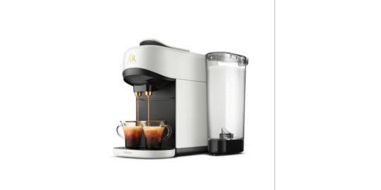 Cafetière à dosette PHILIPS LM9512/60 L'Or Barista Absolu Blanche - Cafés chauds ou glacés