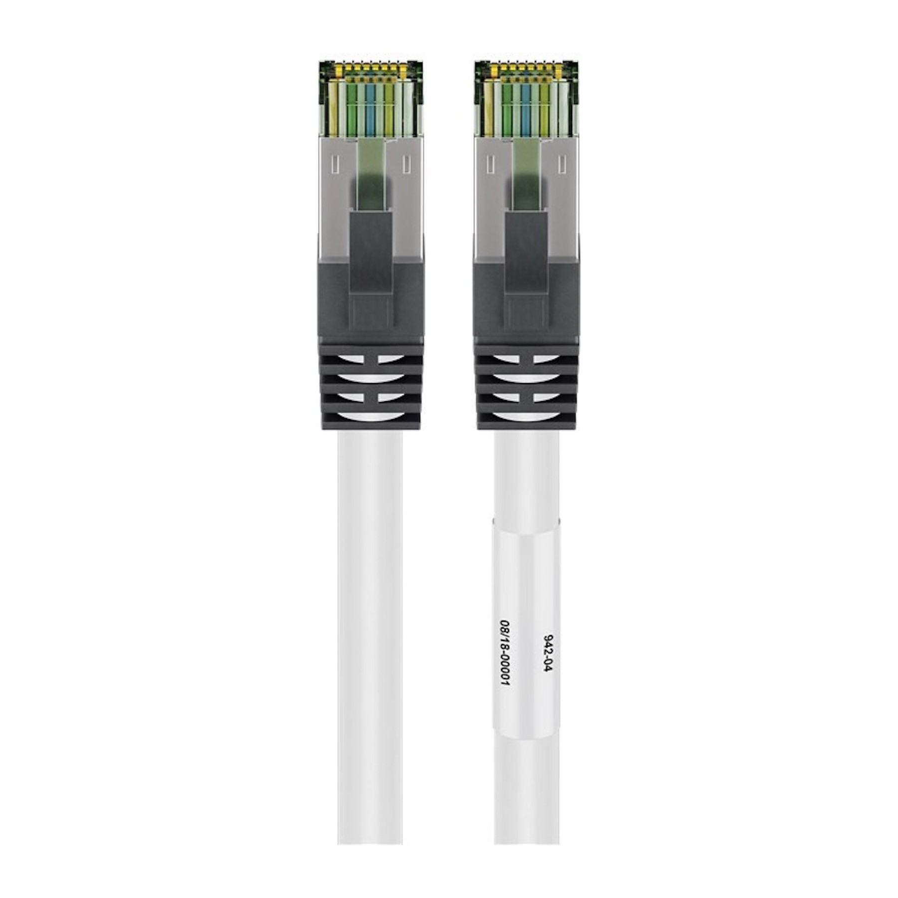 Câble Ethernet KOMELEC Câble RJ45 Cat8 surblindé blanc 25 m