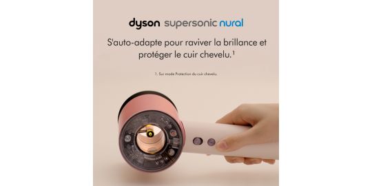 Sèche cheveux DYSON Supersonic Nural cheveux raides à ondulés rose céramique