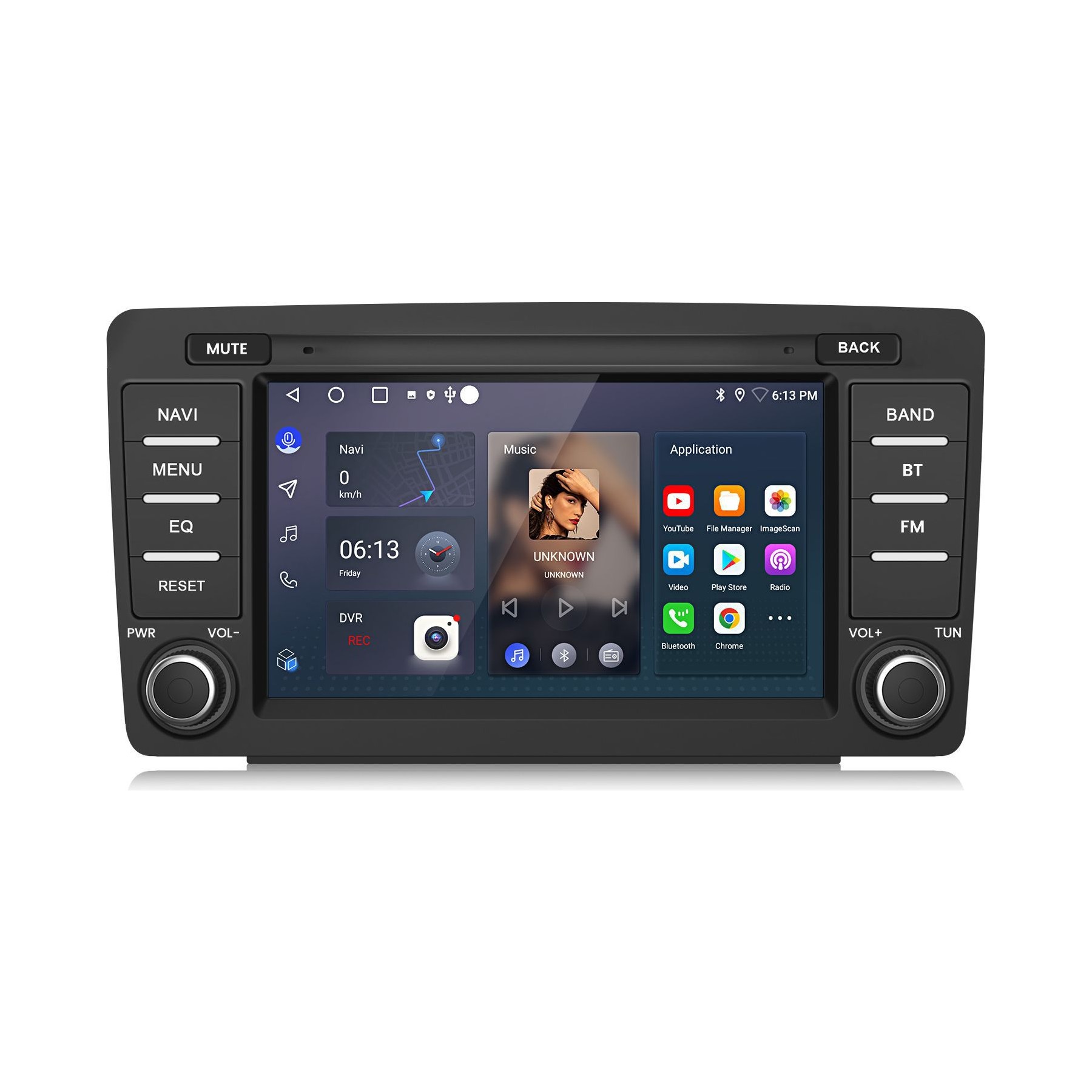Autoradio connecté JUNSUN pour Skoda Octavia 2004-2013 64G Carplay