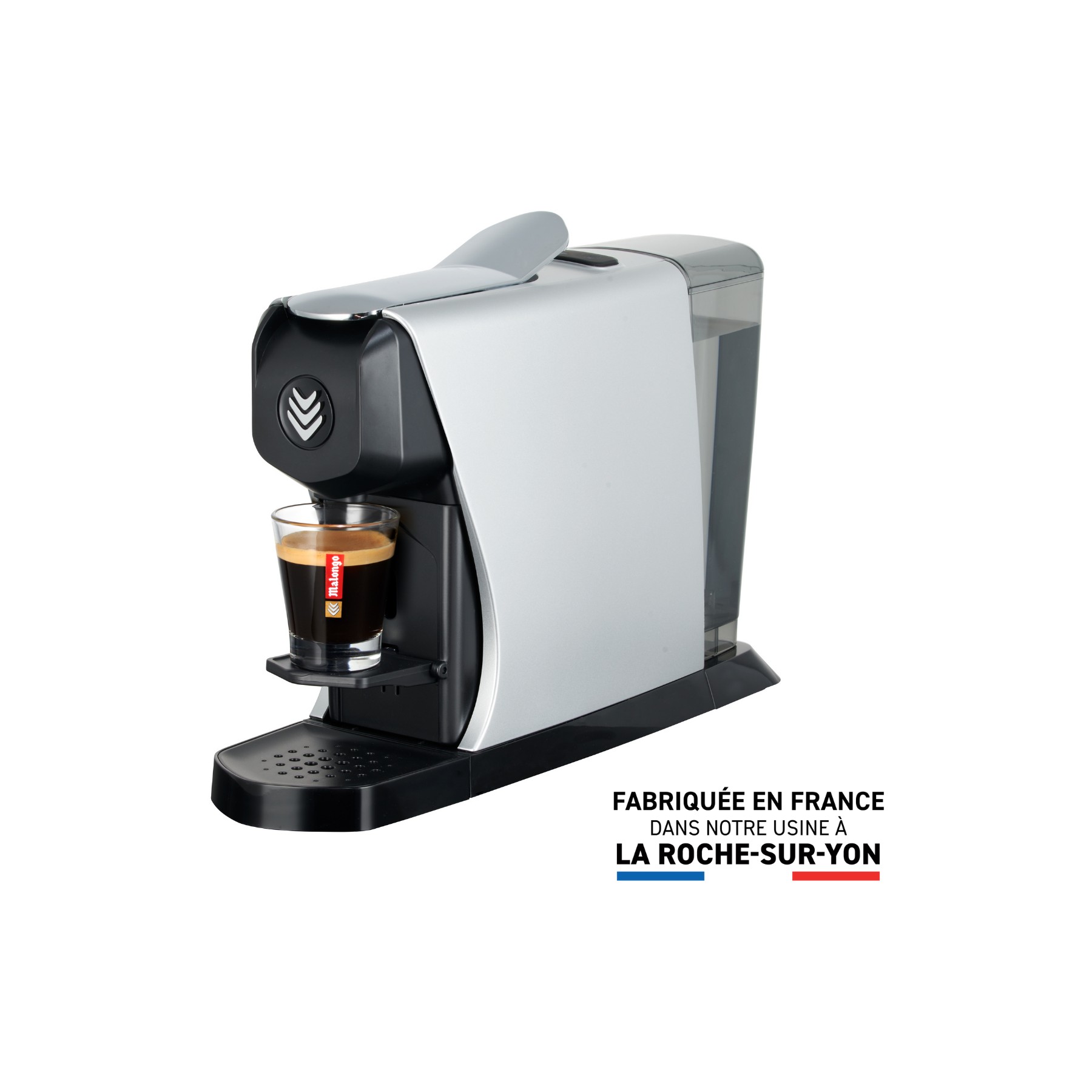 Cafetière à dosette MALONGO EOH GRIS METALLISE