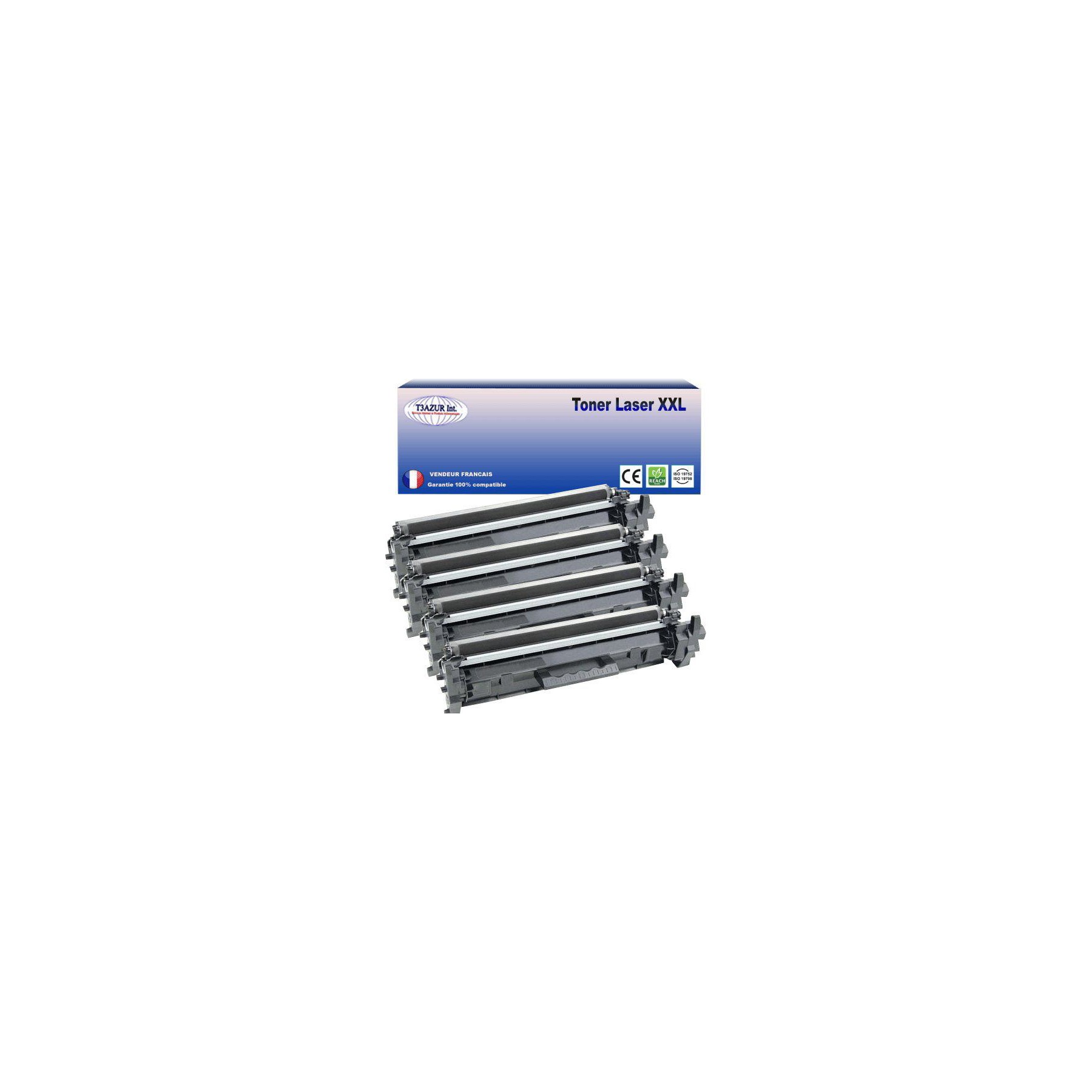 Toner T3AZUR remplace HP CF217A (17A)  Noir - 1 600p