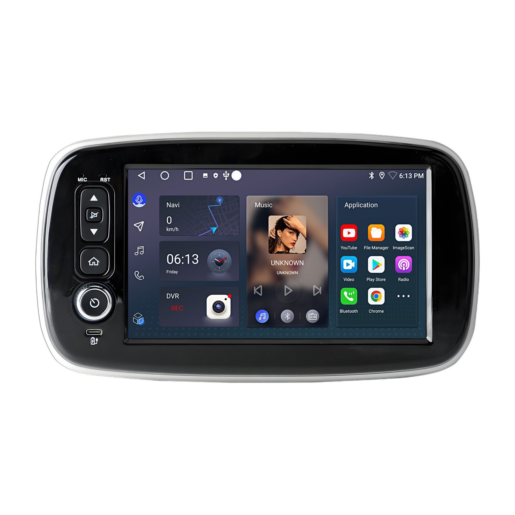 Autoradio connecté JUNSUN pour Smart Forfour Fortwo 453 Carplay