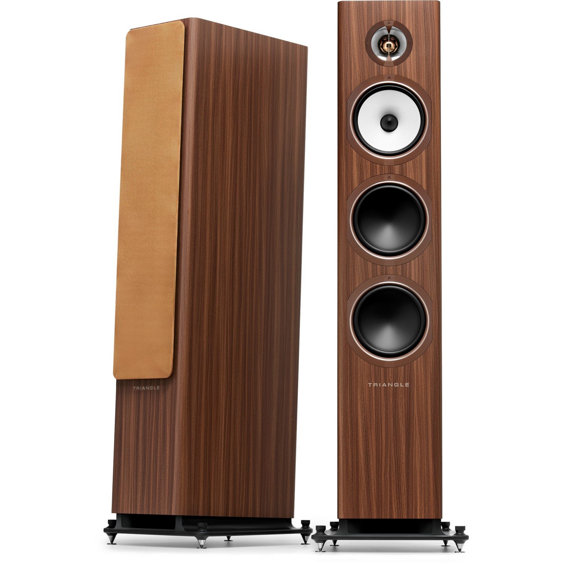 Enceinte colonne TRIANGLE Solstice 8 Teck
