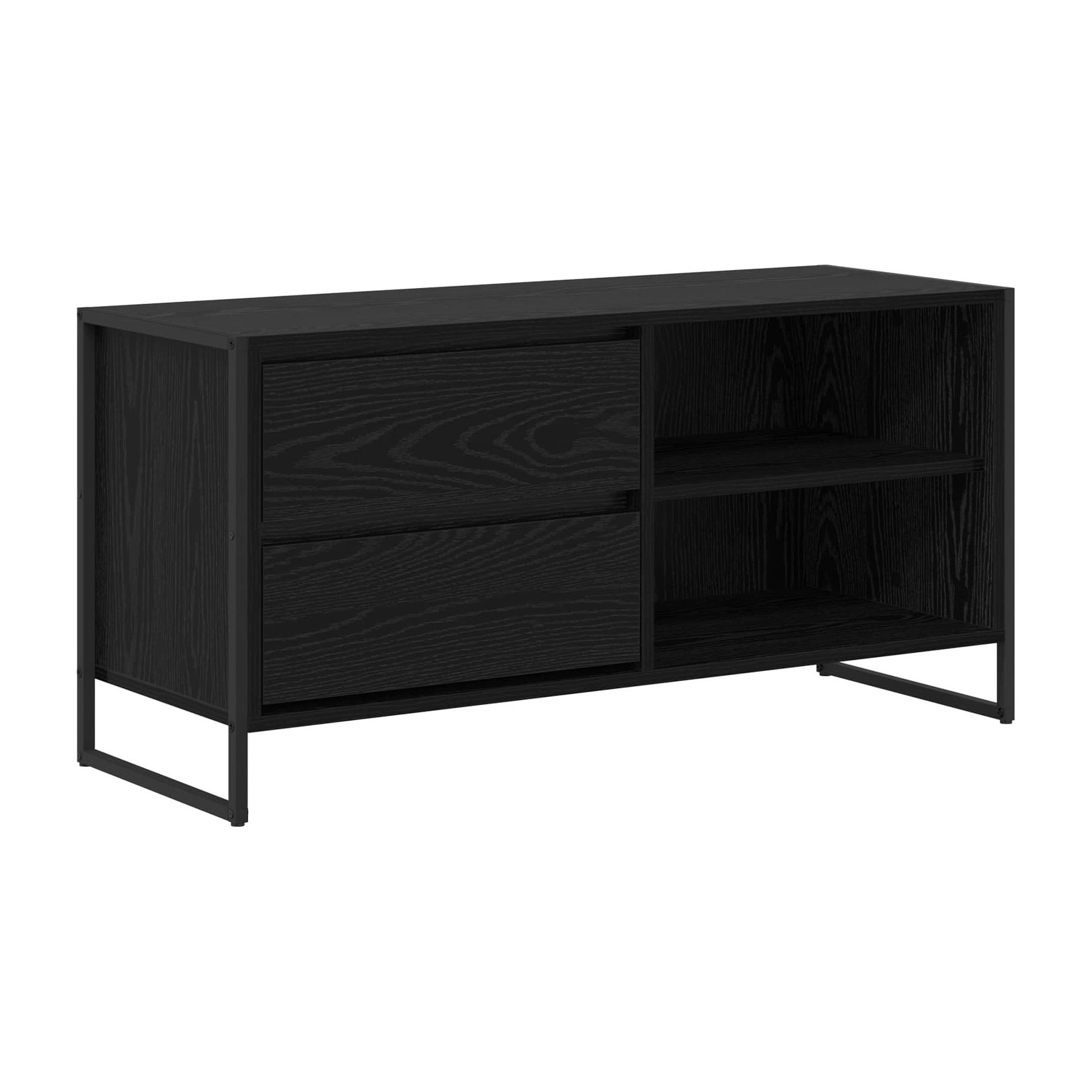 Meuble TV HELLOSHOP26 Meuble TV rectangulaire fonctionnel avec