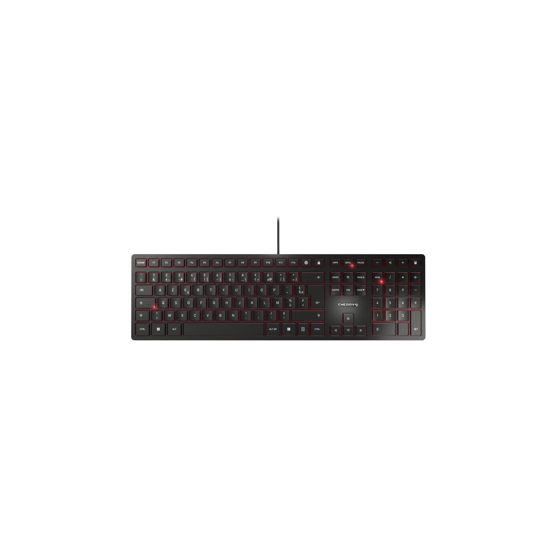 Clavier filaire CHERRY KC 6000 slim noir