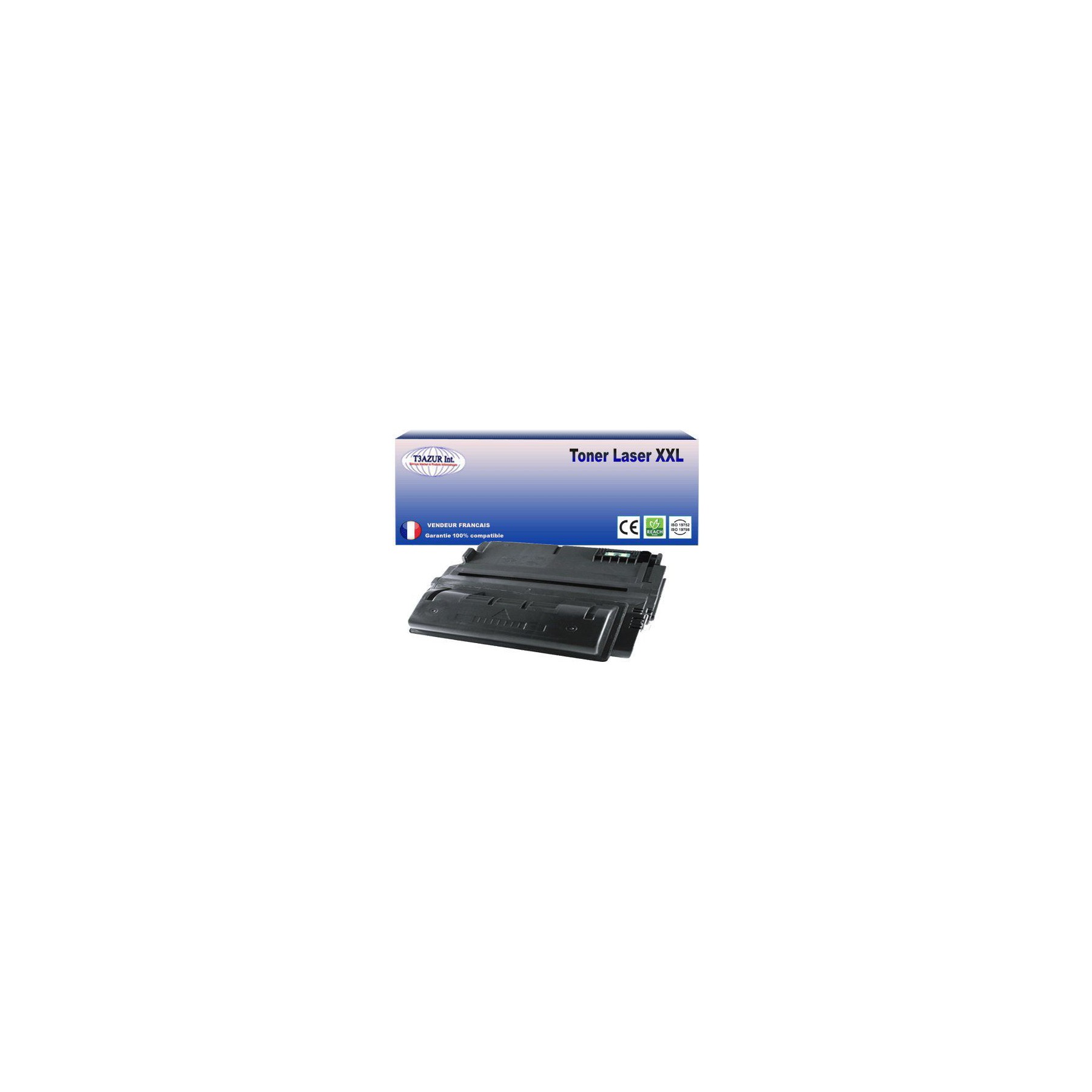 Toner T3AZUR remplace HP Q1338A Noir