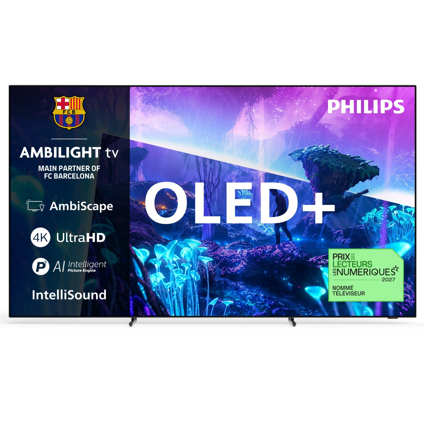 TV OLED PHILIPS 65OLED951 (2026) 65" (164 cm) 4K Ultra HD -  Expérience Cinéma, 120Hz, Ambilight, AI Smart TV