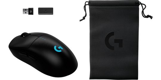 Souris Gamer Sans Fil LOGITECH Pro 2 Lightspeed noir + Pochette + Dongle 8K Hz