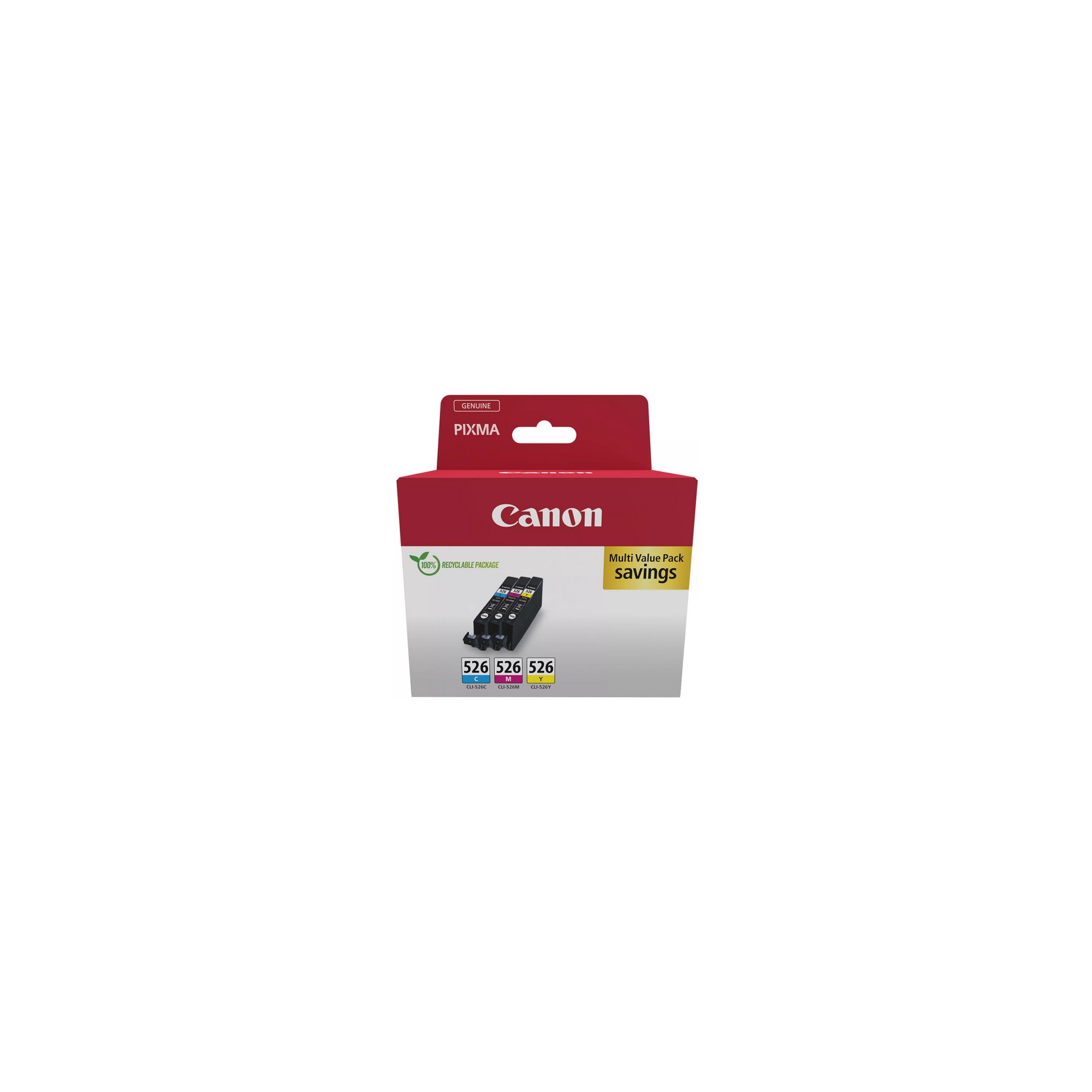 Cartouche d'encre CANON Pack Multipack 3 Originales CLI-526 Couleurs (CMY) - 4540B006