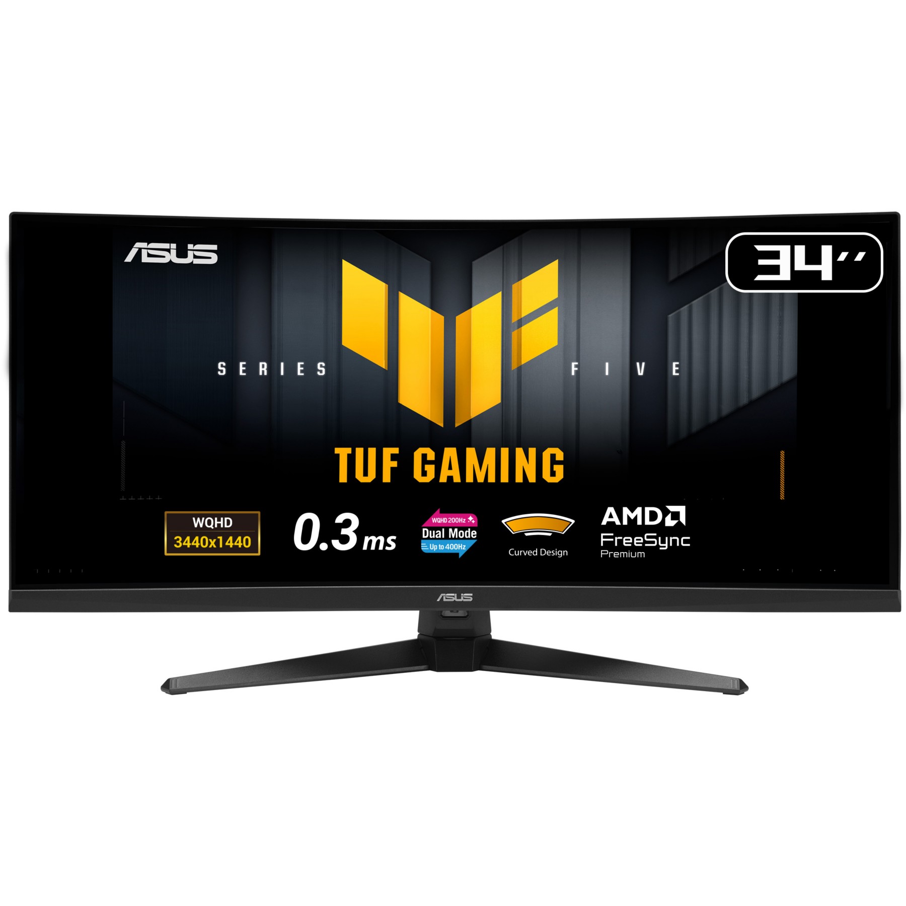 Ecran PC Gamer ASUS TUF VG34WQ5A 34'' WQHD 200Hz Fast VA HDR 400 AMD FreeSync