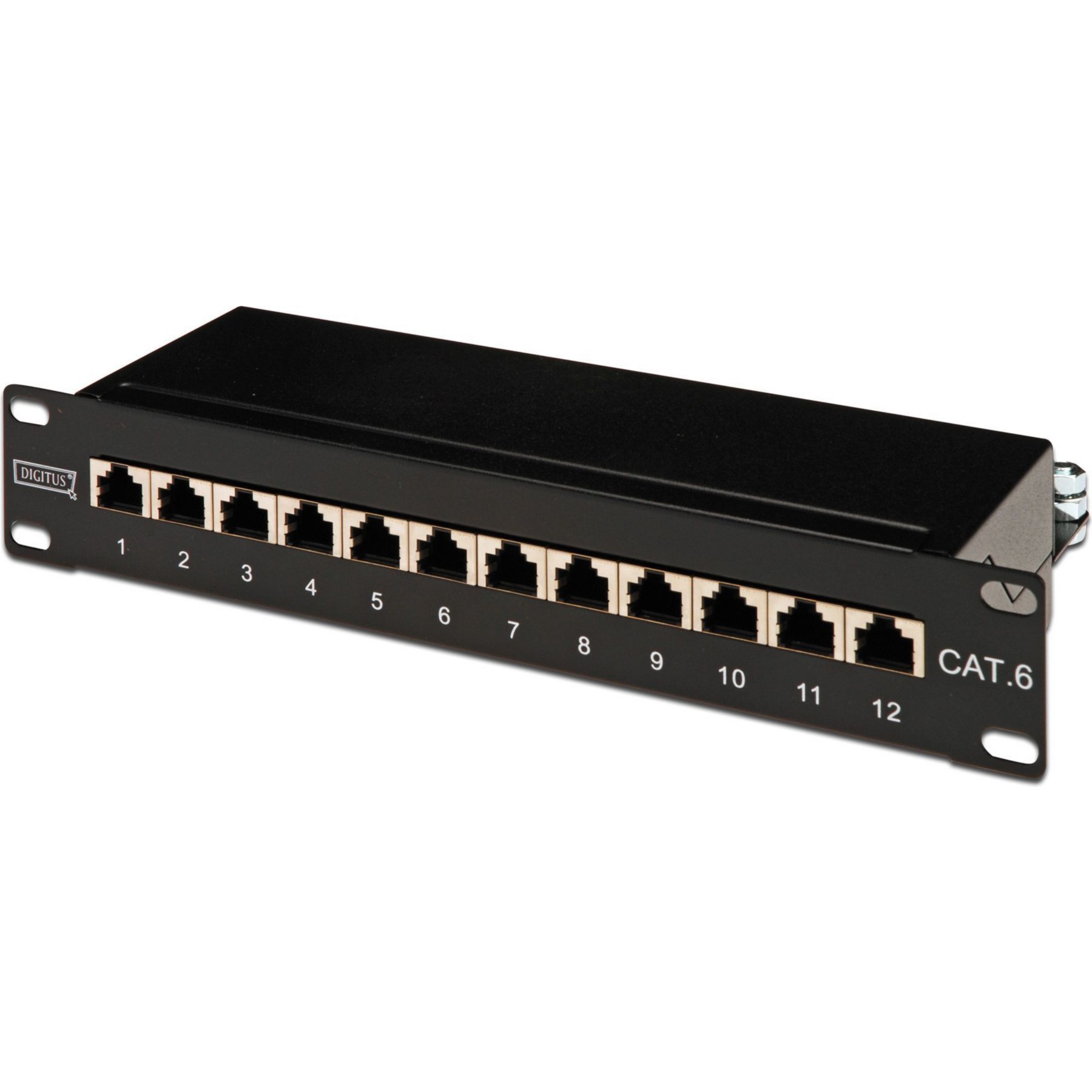 Accessoire rack CONECTICPLUS Panneau de brassage RJ45 12 Ports 10' 1U