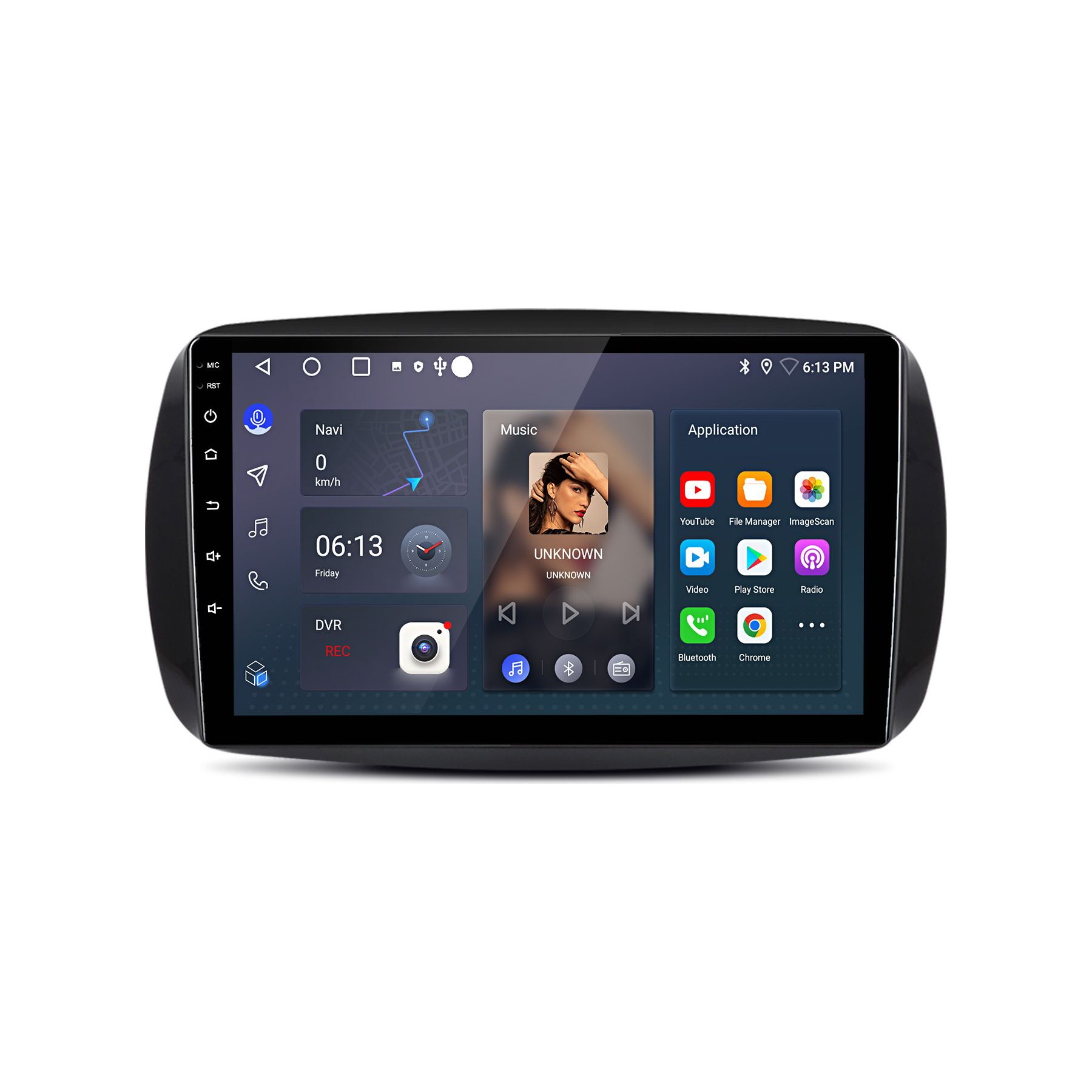 Autoradio connecté JUNSUN pour Benz Smart 453 2015-19 64G Carplay