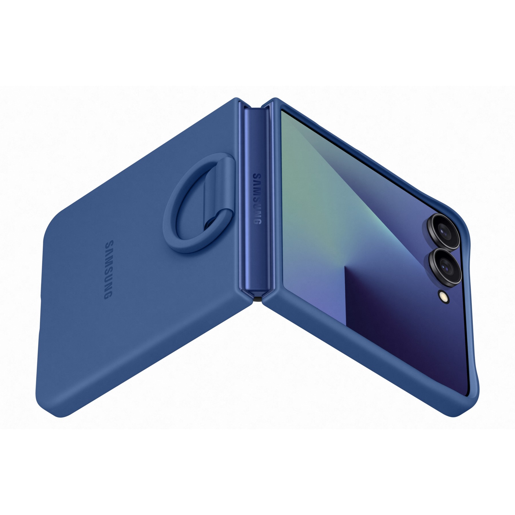 Coque SAMSUNG Galaxy Z Flip 7 anneau Bleu Nuit