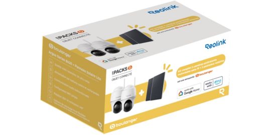 Caméra de surveillance REOLINK B420 + panneau solaire x2