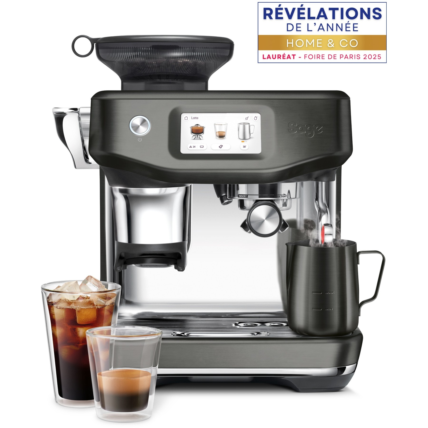 Machine à expresso SAGE APPLIANCES the Barista Touch Impress SES882BST4FEU1