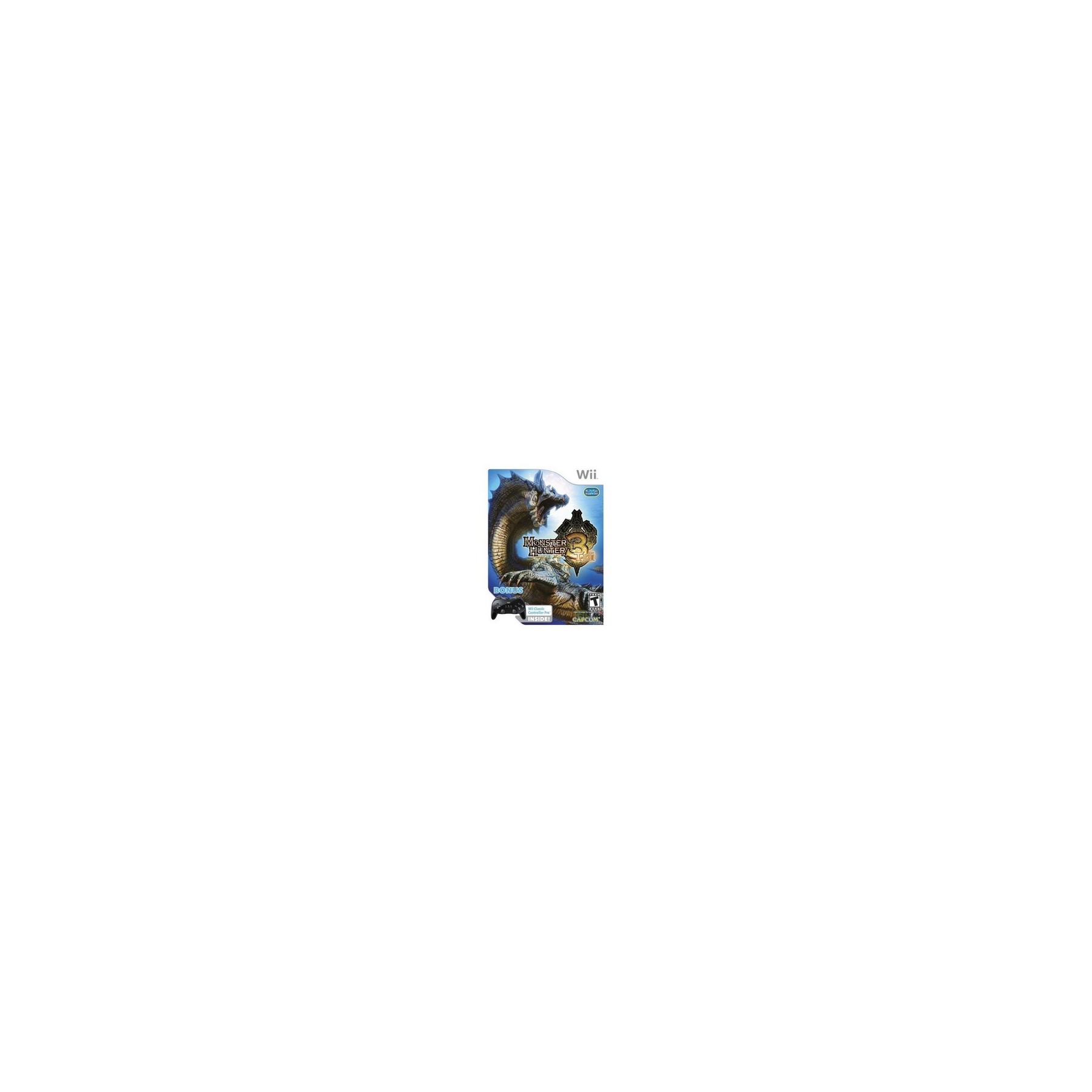 Jeu Wii NINTENDO Monster Hunter 3 +manette classique Reconditionné