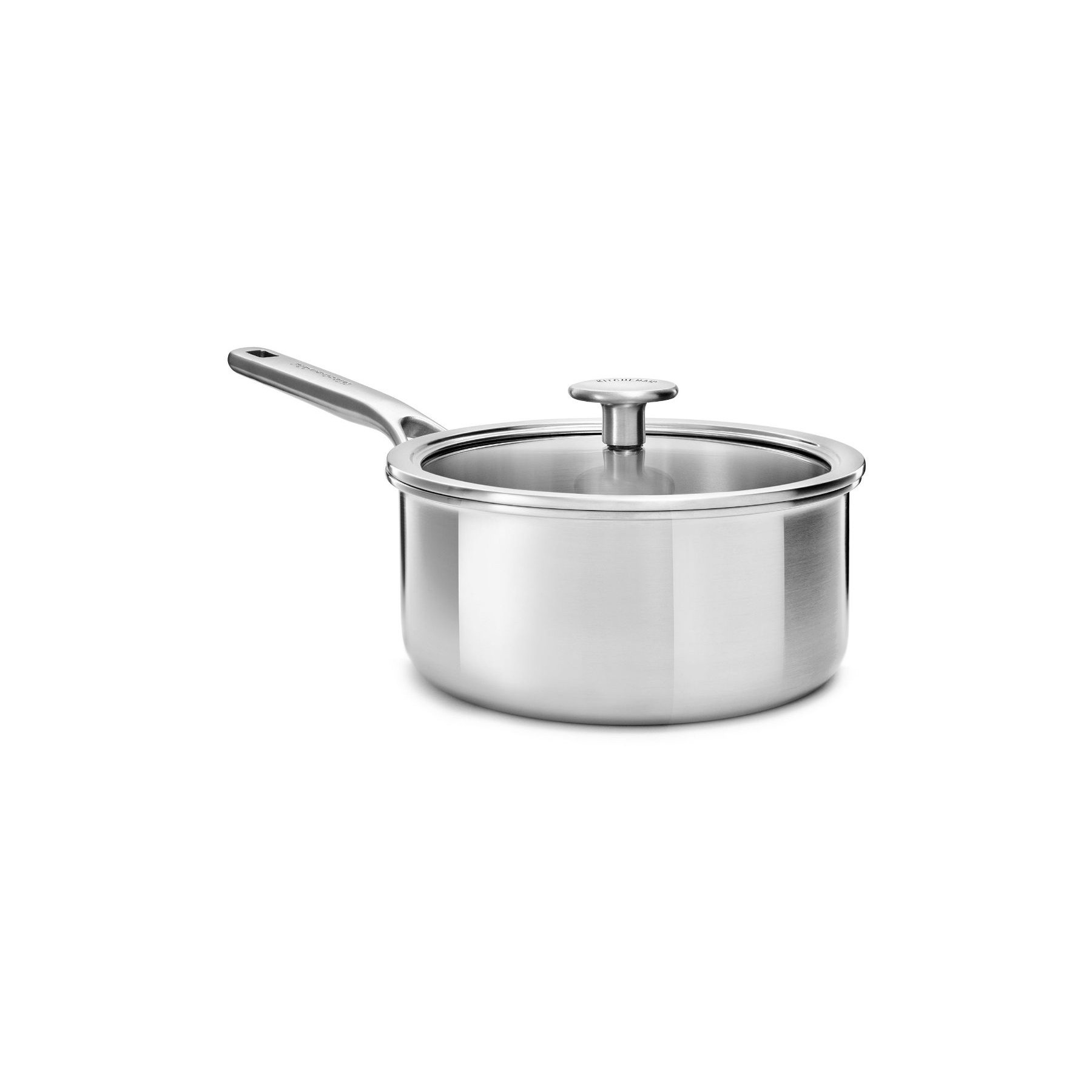 Casserole KITCHENAID Multi plis inox avec couvercle 18cm