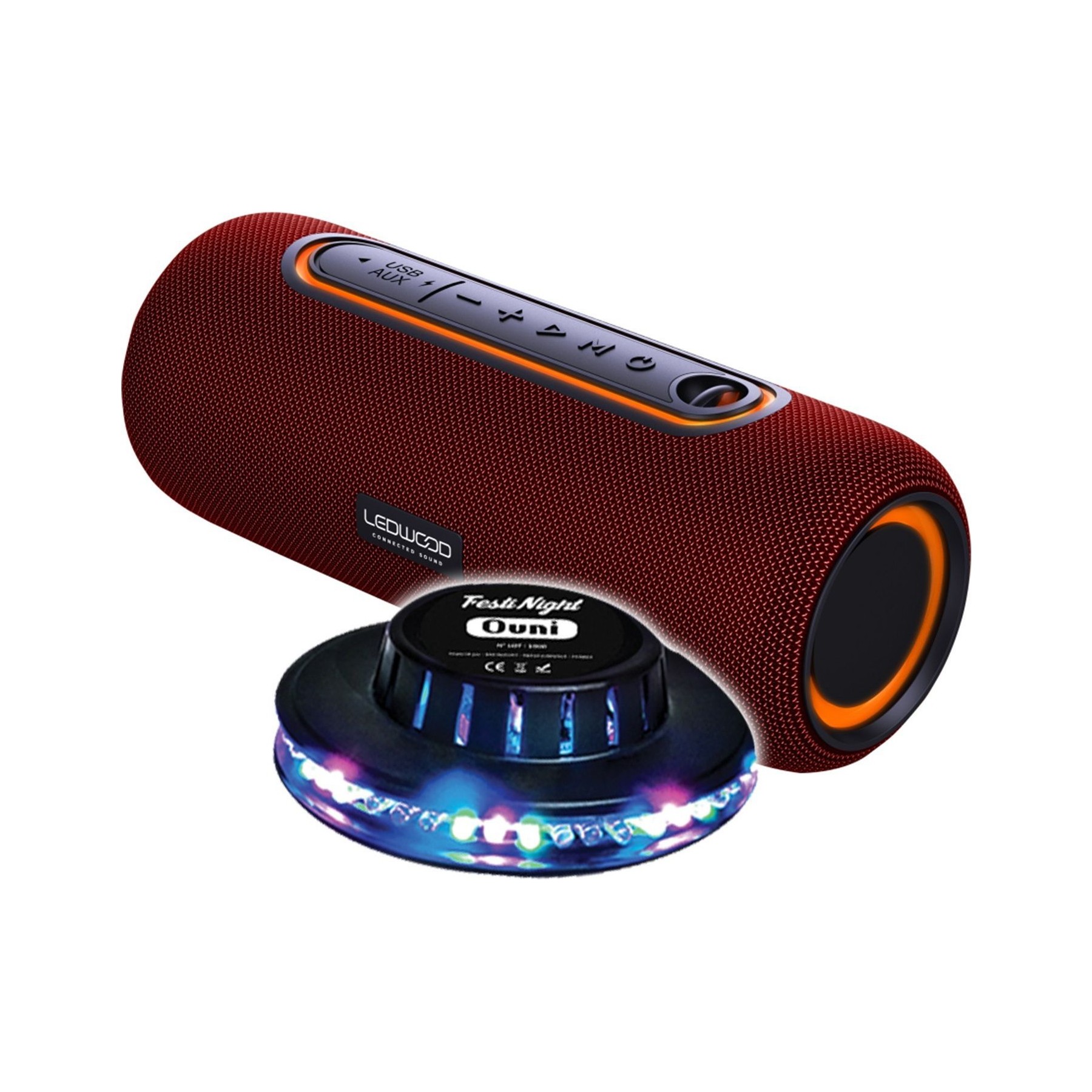 Enceinte nomade LEDWOOD Enceinte Nomade LEDWOOD XTREM140 LD-XT14
