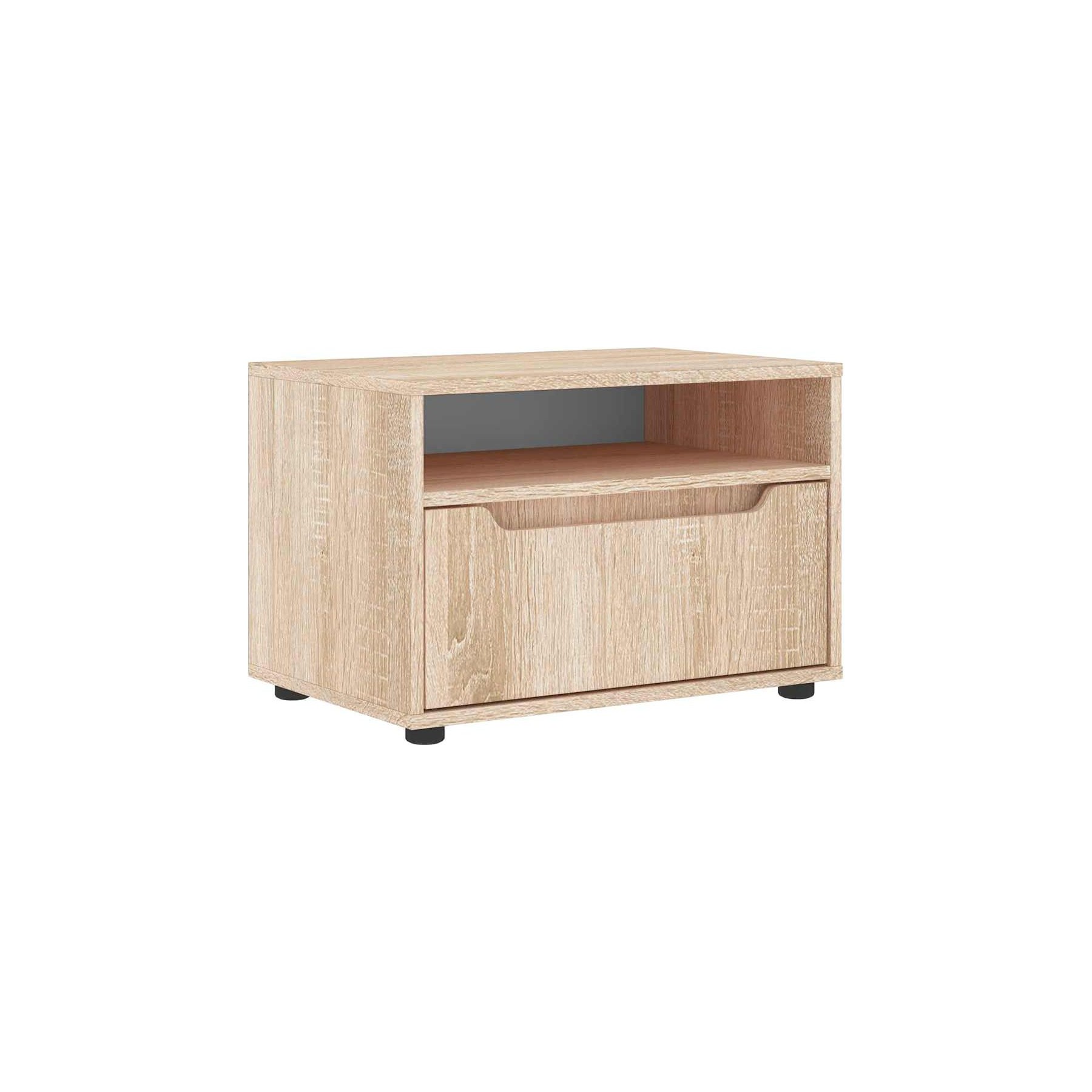 Meuble TV HELLOSHOP26 Meuble TV moderne gain de place avec ran